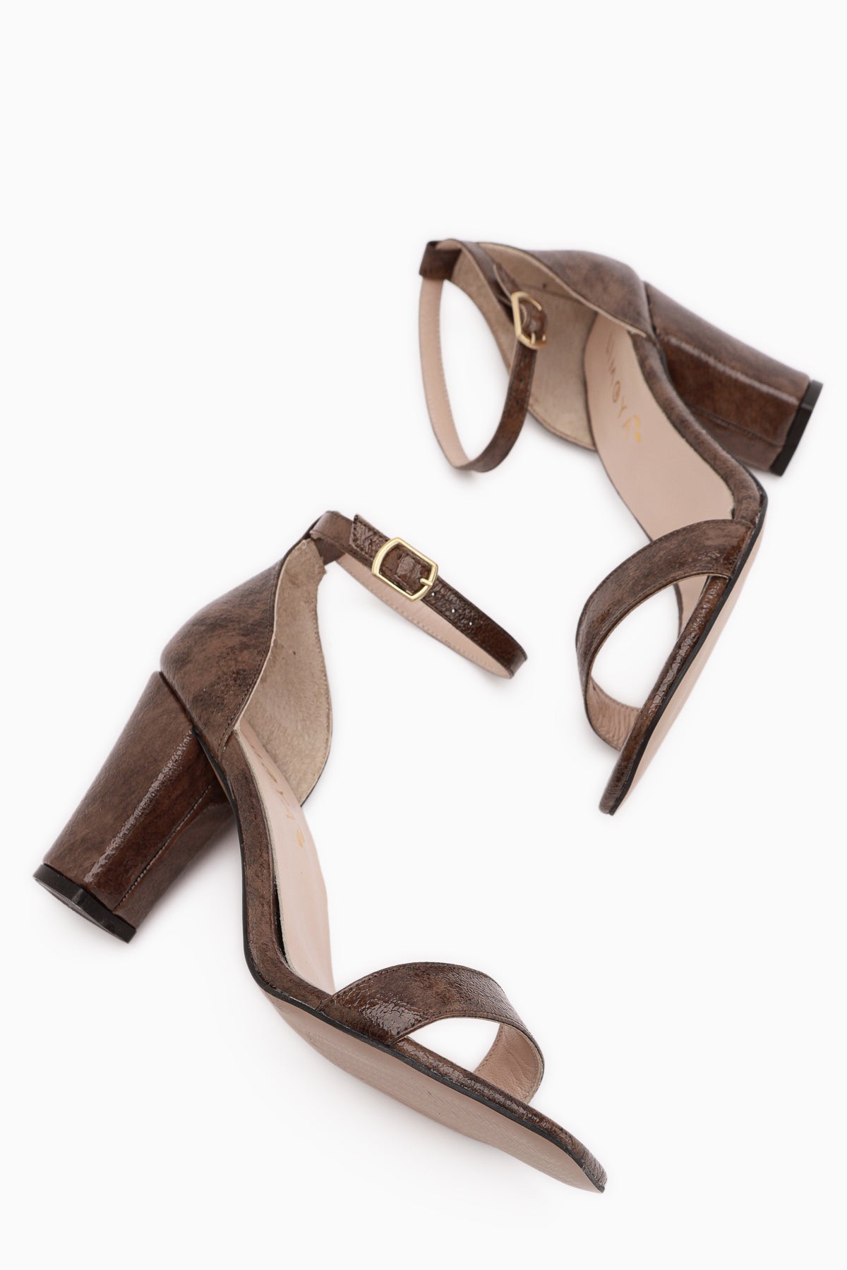 Erika Genuine Leather Brown Women’s Heeled Shoes
