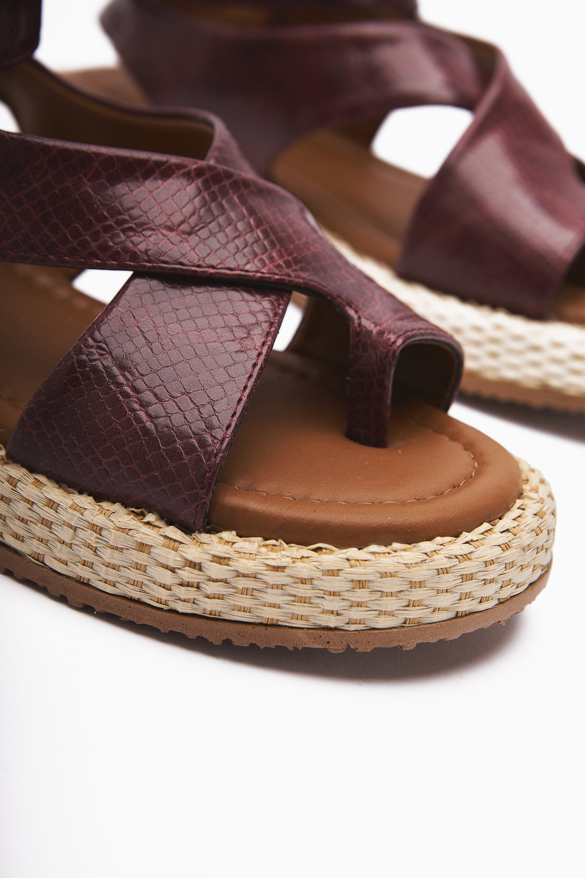 Kani Burgundy Thong Women's Sandal