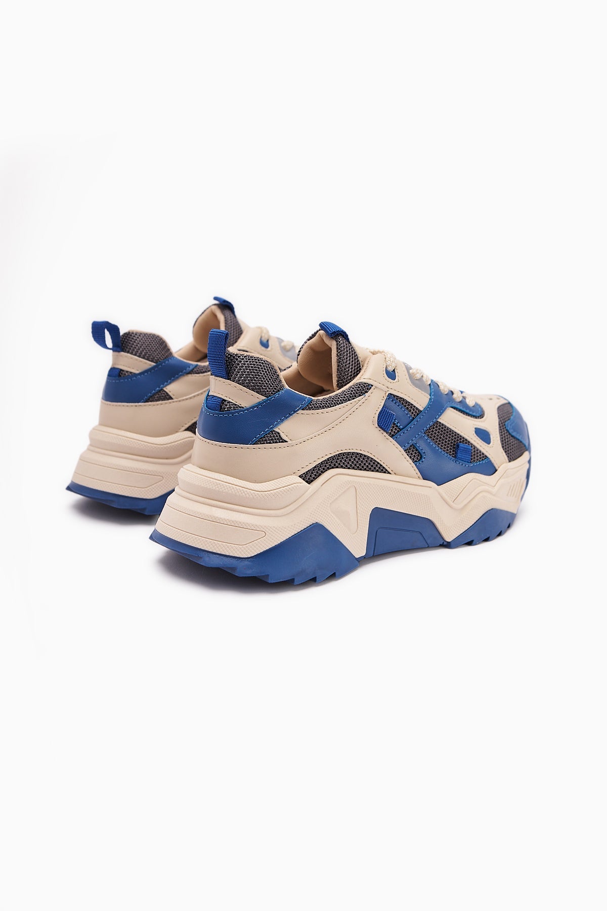 Daysi – Blue Beige Thick-Sole Sneaker (Women)
