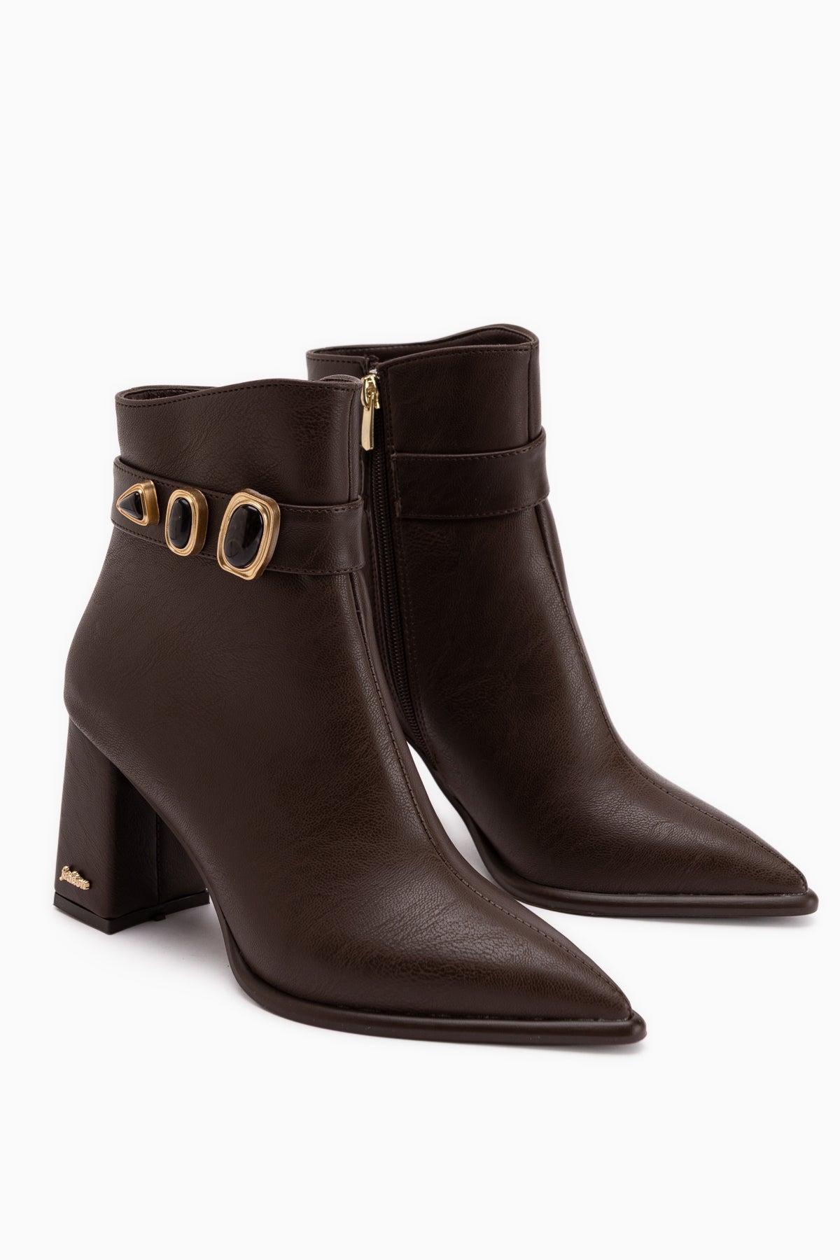 Loretta Brown Removable Cuff 2-in-1 Women’s Heeled Boots & Booties
