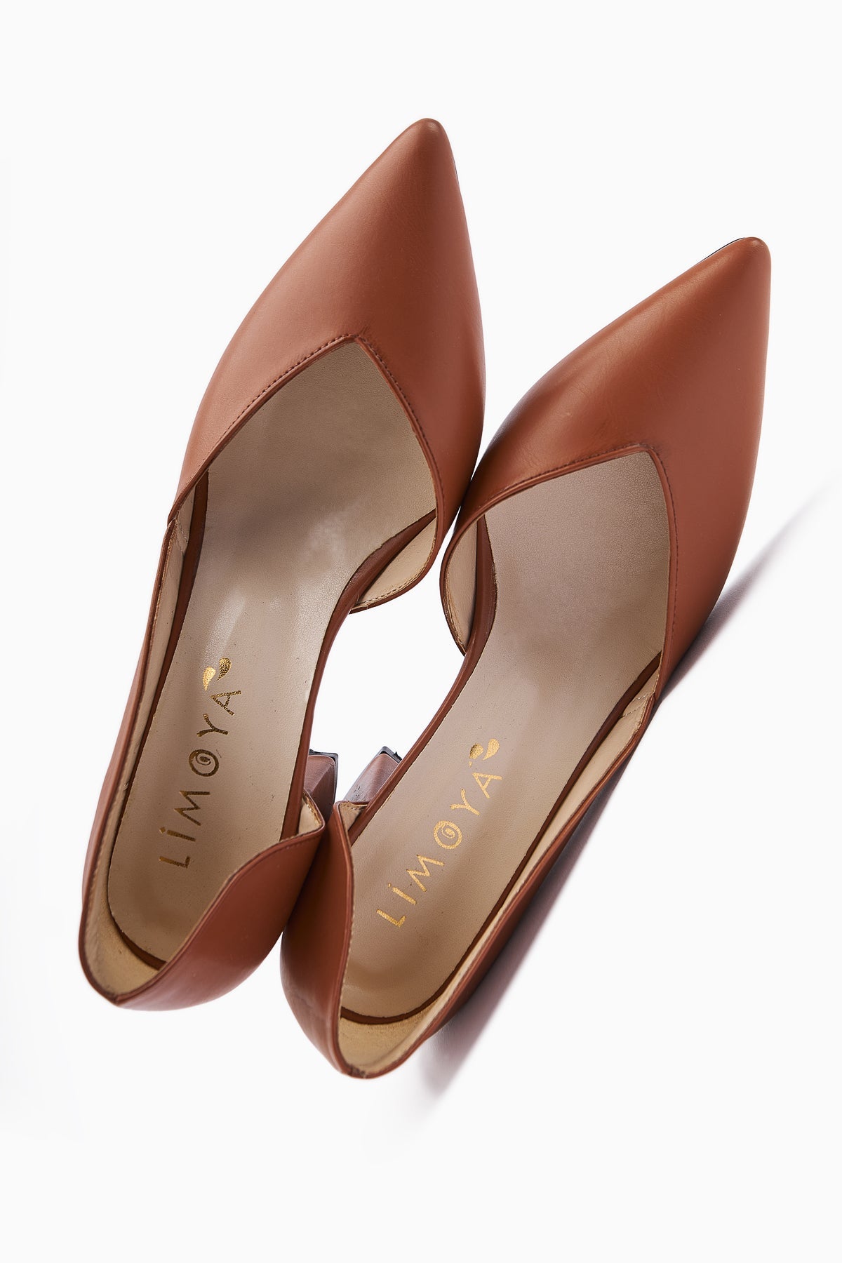 Albena – Cognac Pointed-Toe Cutout-Detail High Heel (Women)