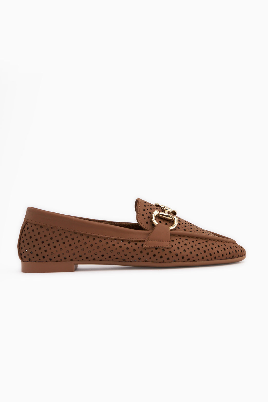 Genuine Leather Rian Tan Buckled Women’s Ballet Flats