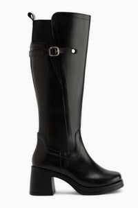 Mansi Black Heeled Women’s Boots