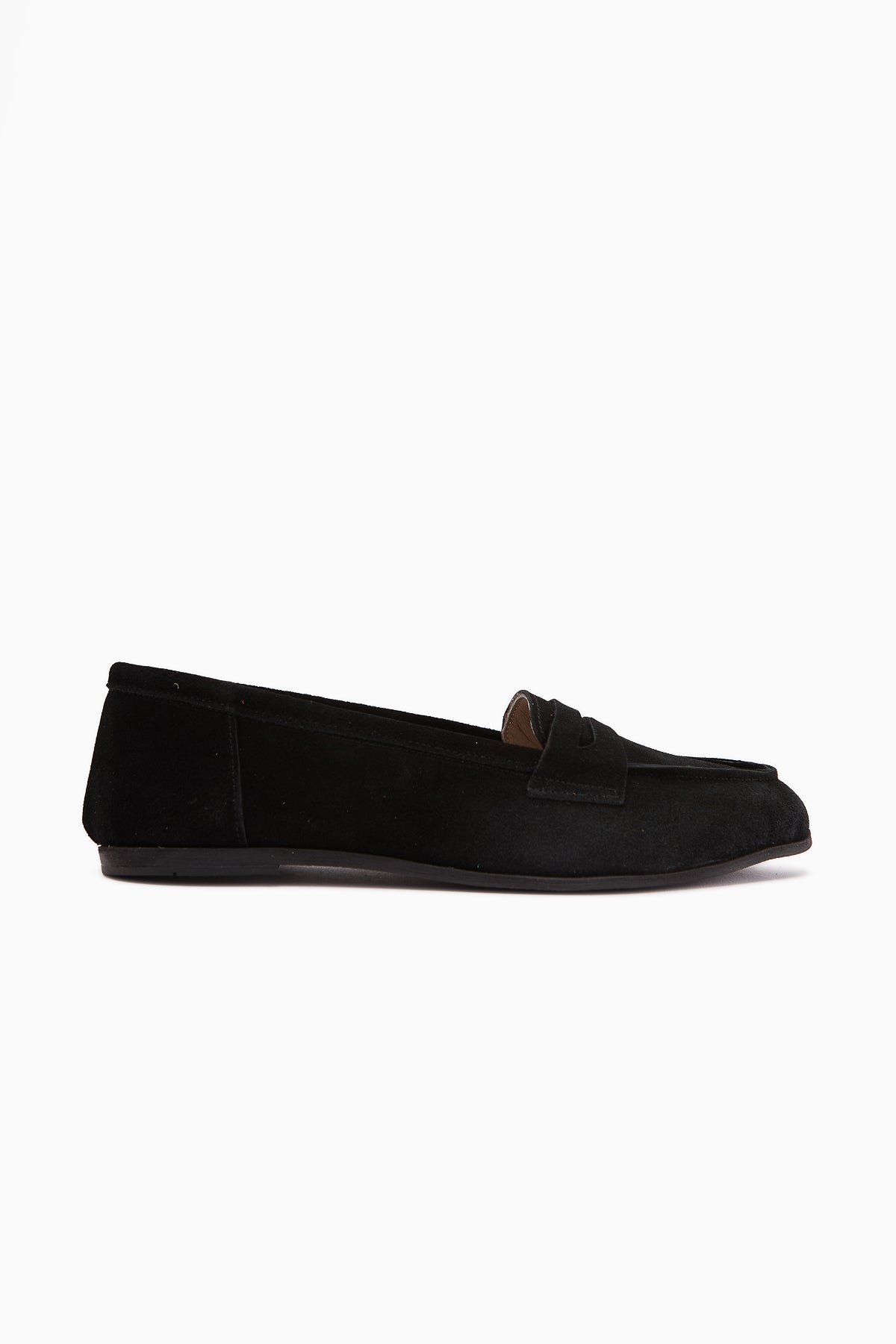 Solina – Genuine Leather Black Suede Loafer (Women)
