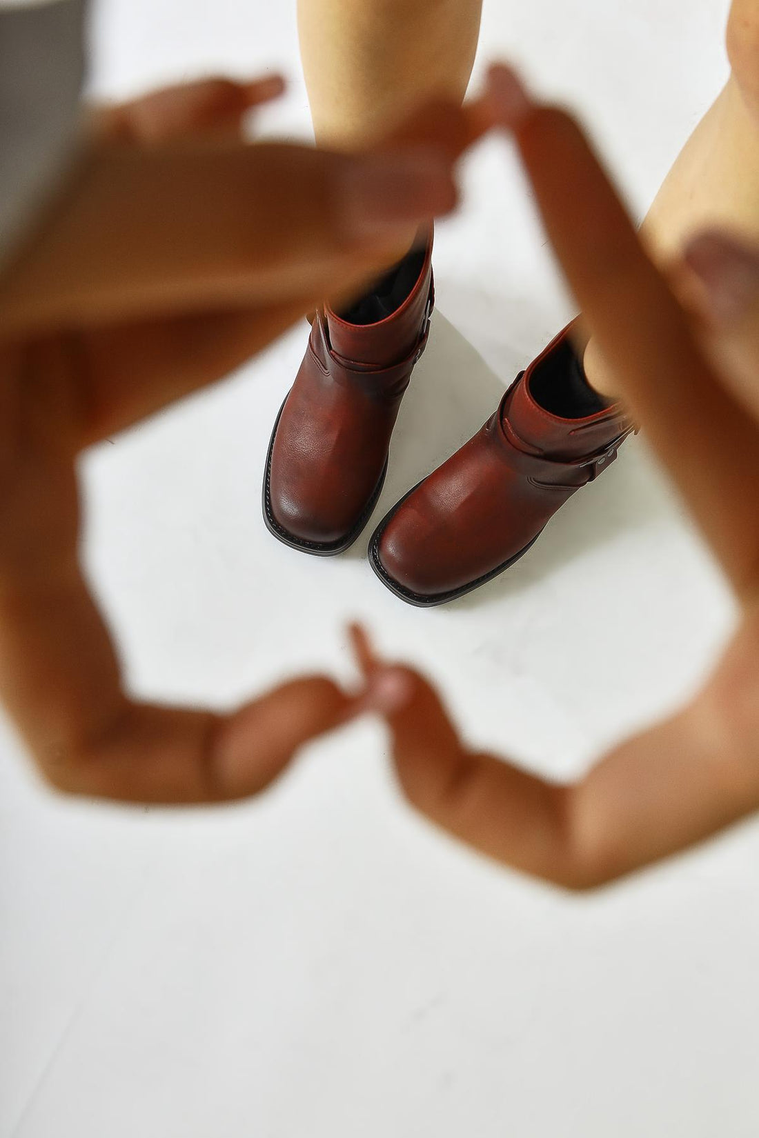 Magi – Burgundy Buckle-Detail Elastic Pull-On Boot (Women)