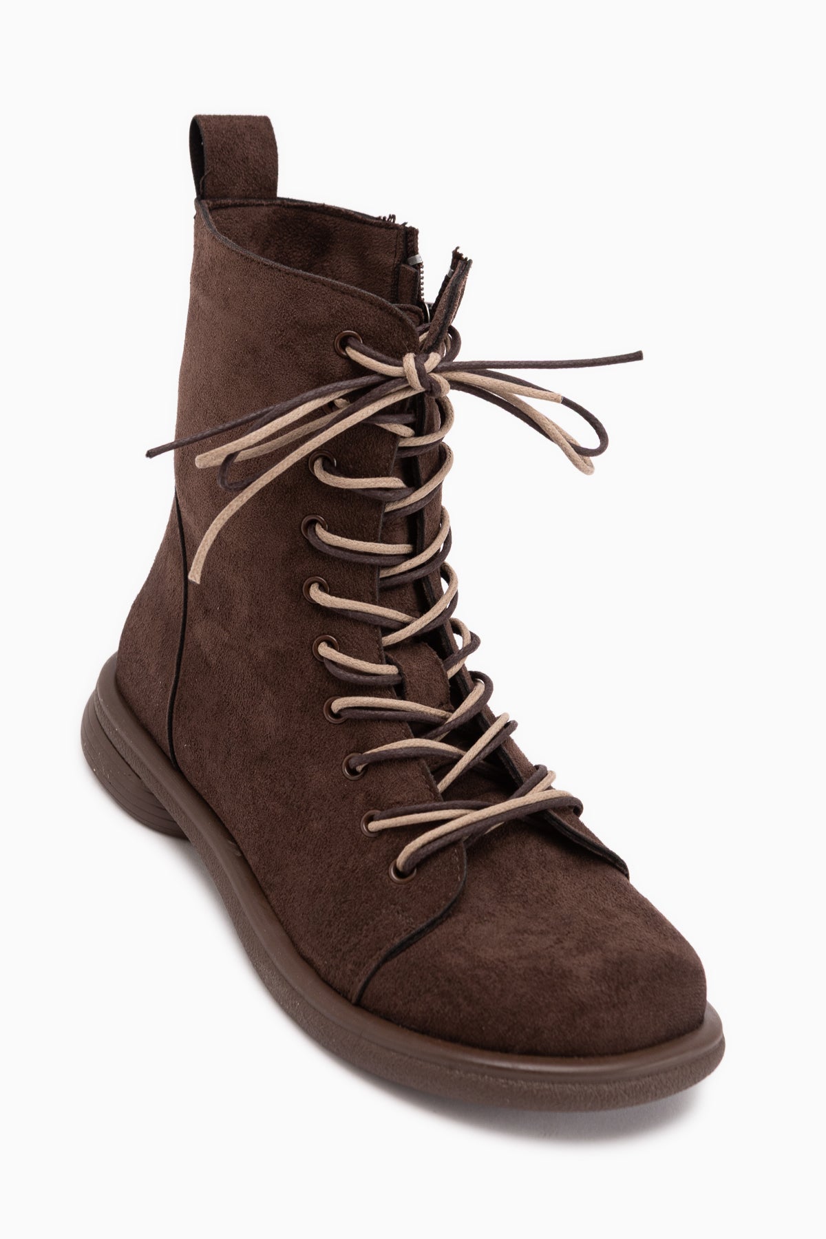 Florine Brown Suede Double Laced Women’s Boots