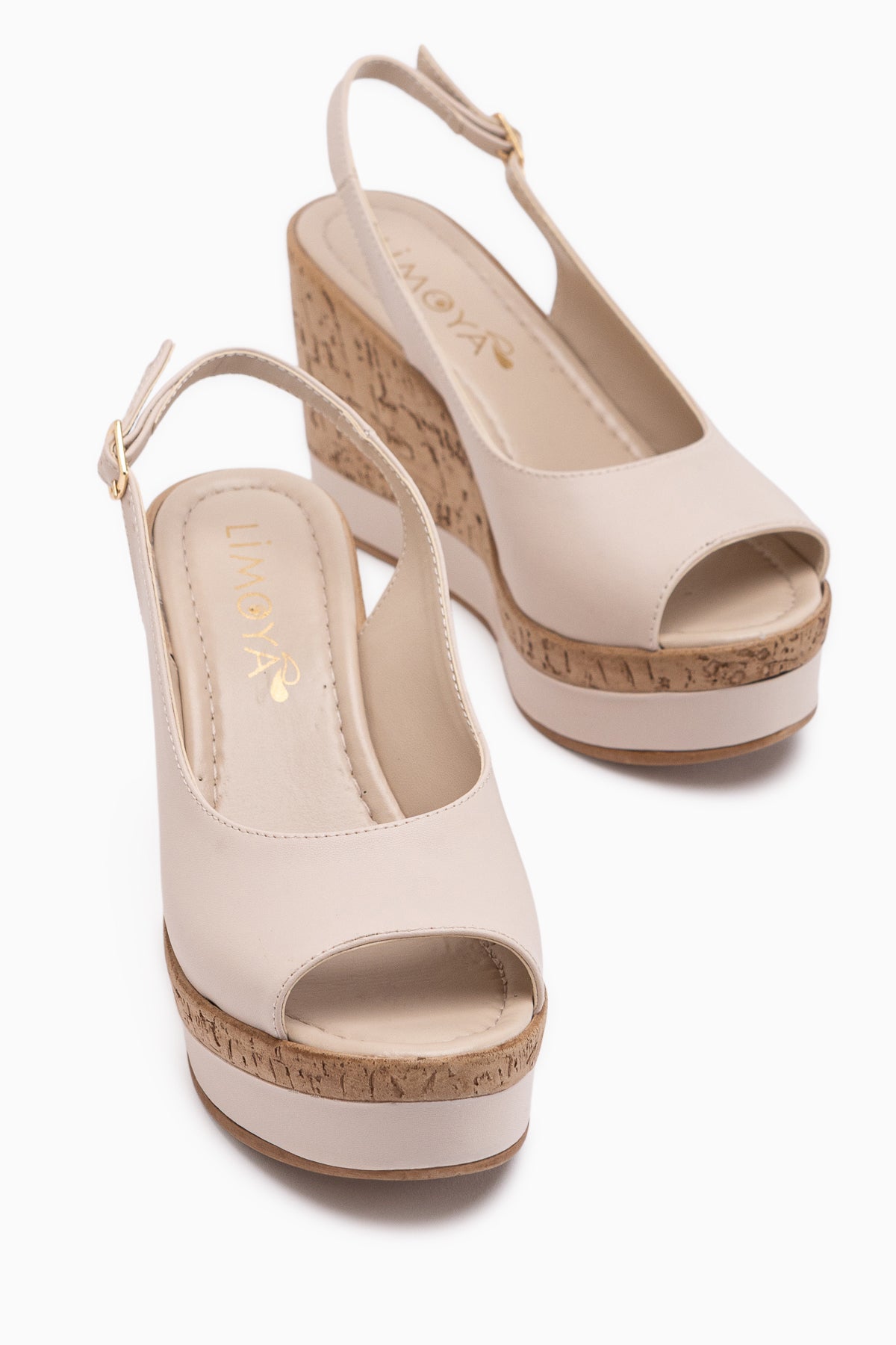 Jenny Beige Wedge Women’s Shoes