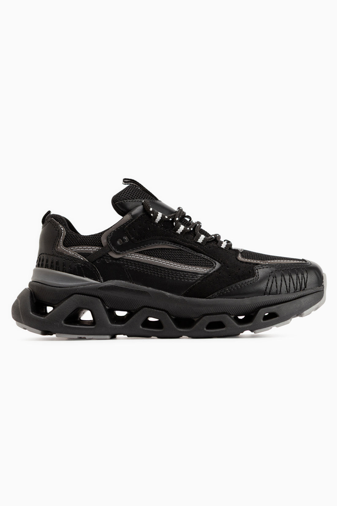 Tonia Black Mesh Detailed Thick Sole Women’s Sneakers