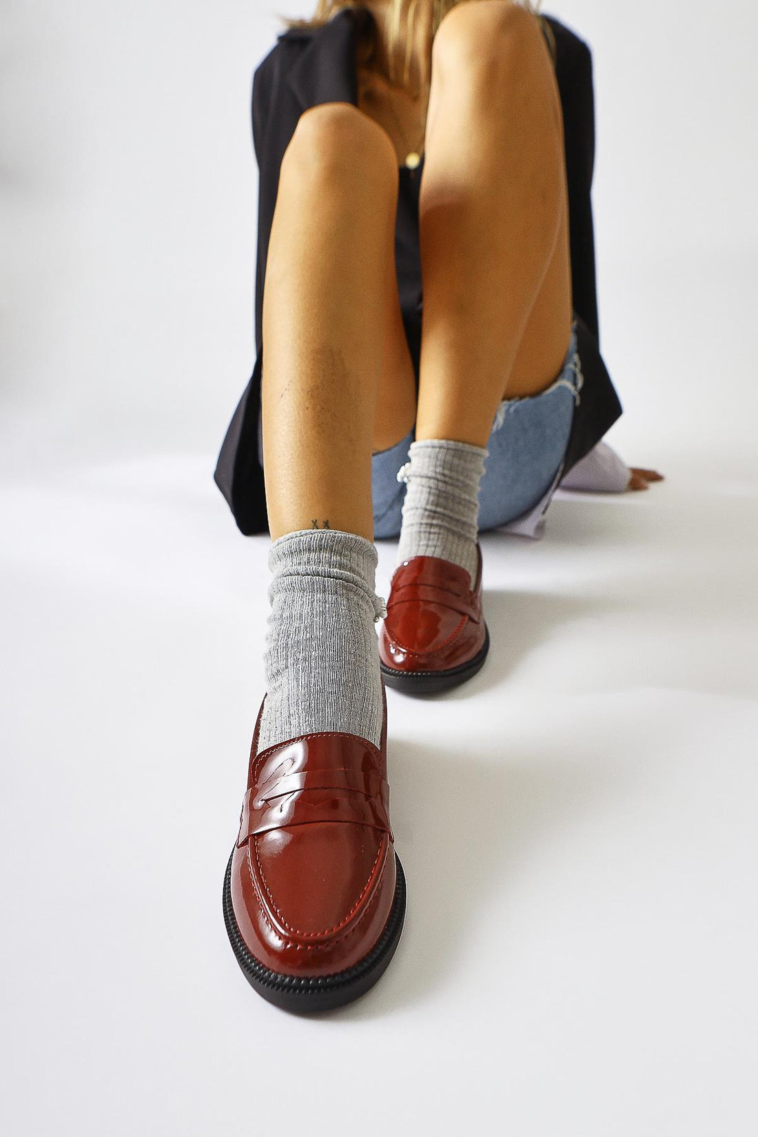 Amelina Burgundy Patent Everyday Shoes