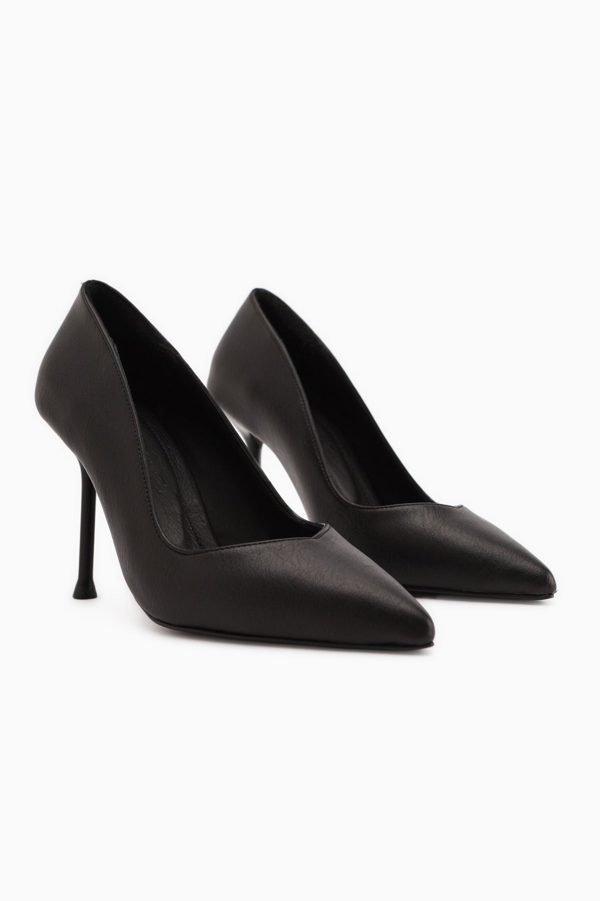 Arya – Genuine Leather Black Stiletto Heeled Shoe (Women)