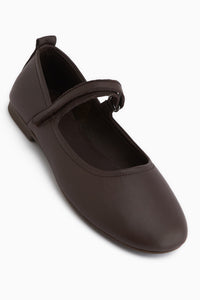 Sally Genuine Leather Brown Strap Women’s Ballet Flats