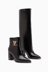 Mariam Black Removable Cuff Women’s Boots