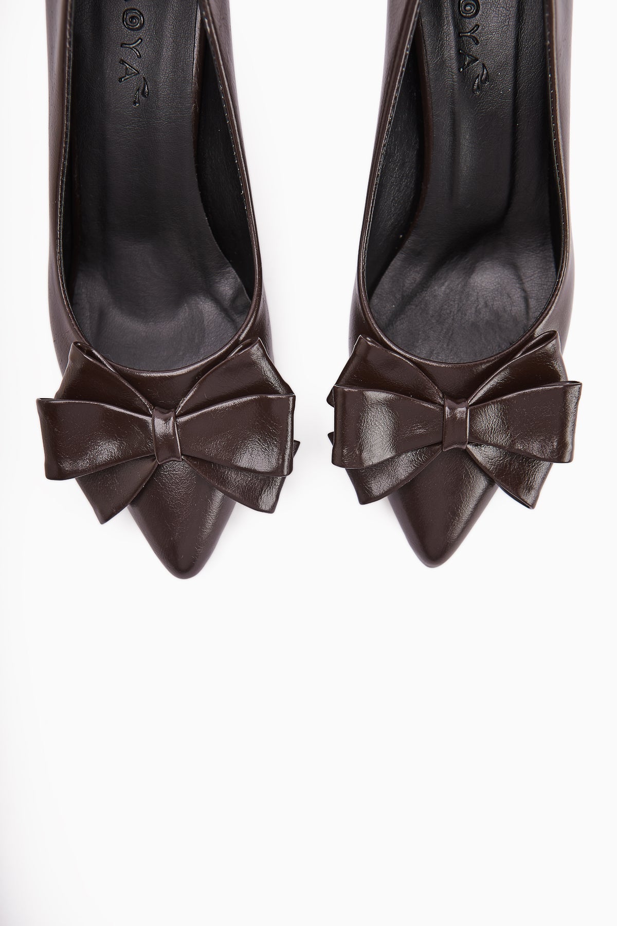 Denita Brown Bow Detail Women's High Heels