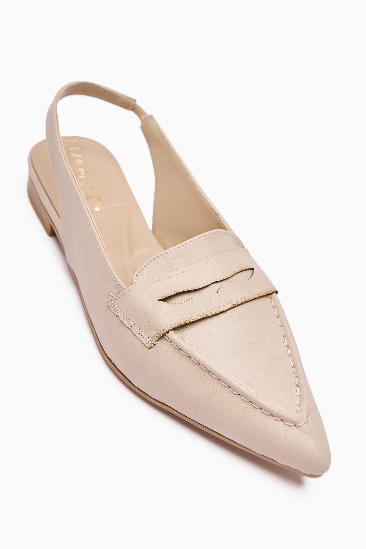 Busra Beige Pointed Toe Women's Sandal