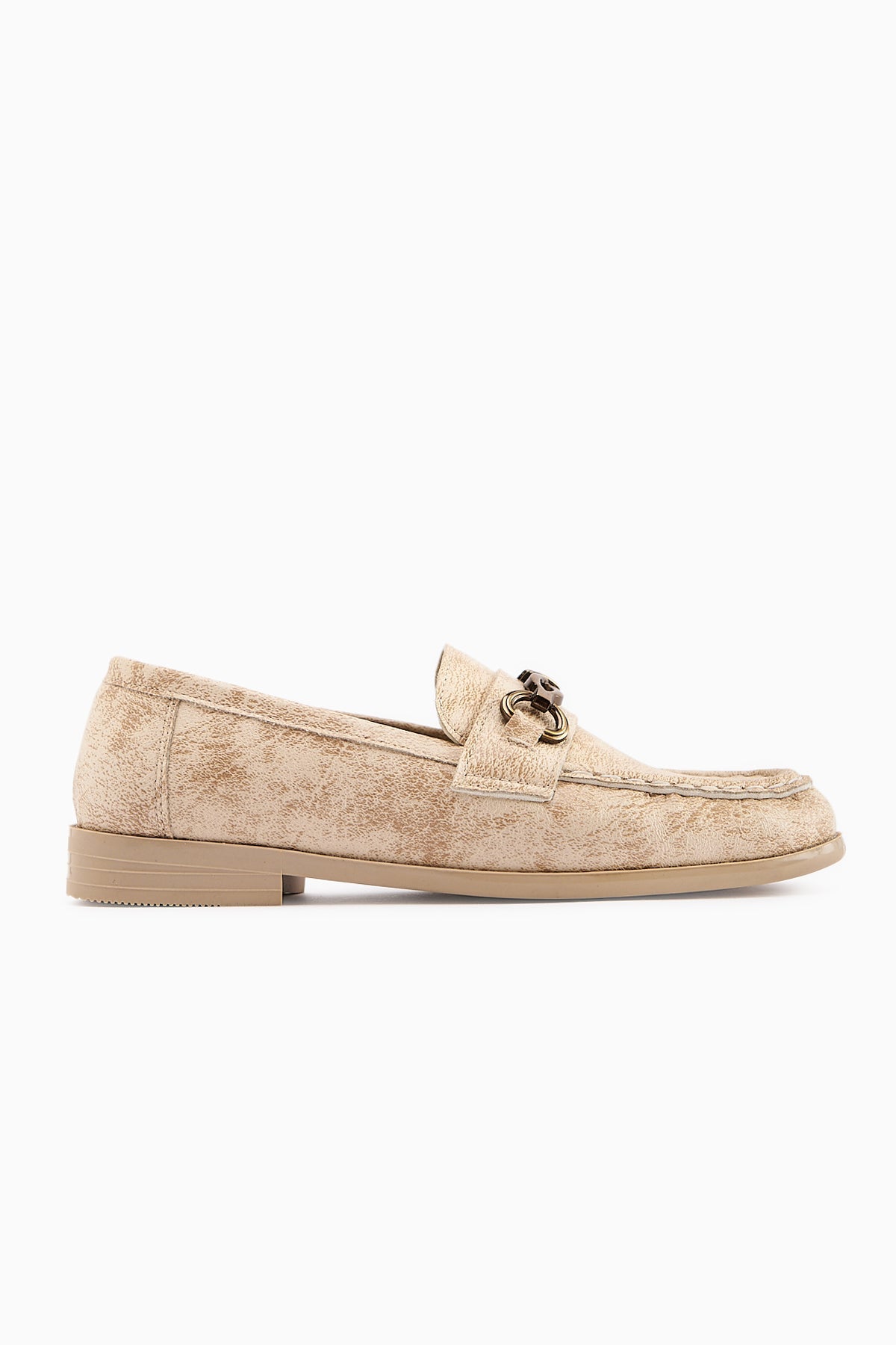 Kali – Nude Chain-Detail Loafer (Women)