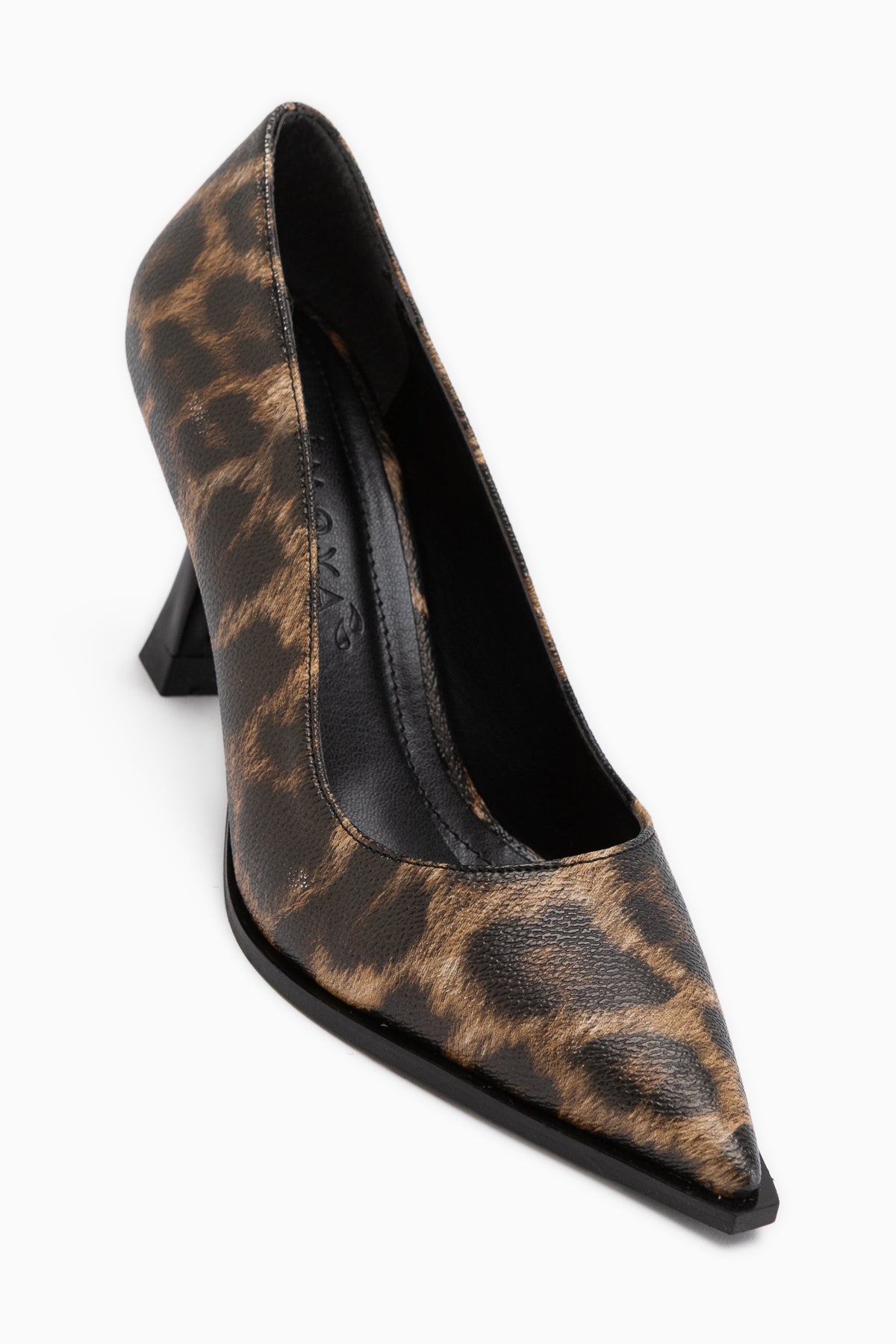 Shelby Leopard Print Pointed Toe Heeled Shoes