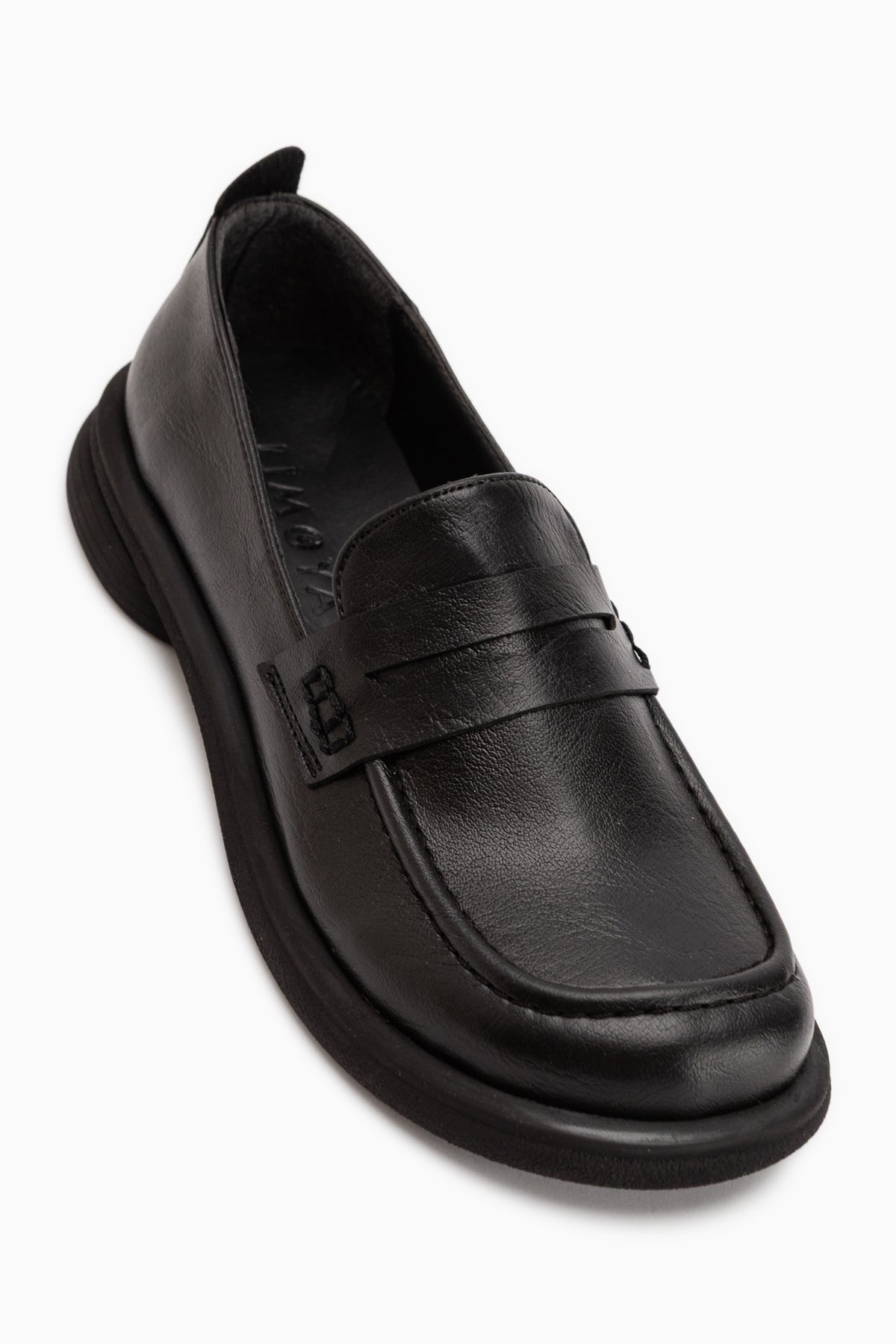 Mari Black Thick Sole Women’s Loafers