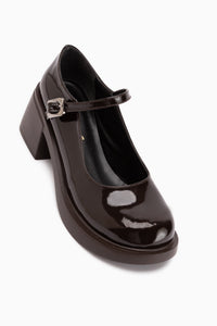 Mirka Brown Strap Women’s Loafer Shoes