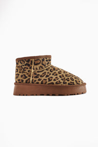 Lilly-Anne Brown Suede Fur Lined Short Women’s Boots