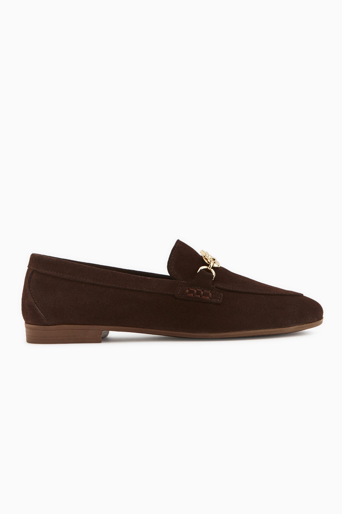 Alessa Genuine Leather Brown Suede Buckled Women’s Loafer Daily Moccasin Shoes