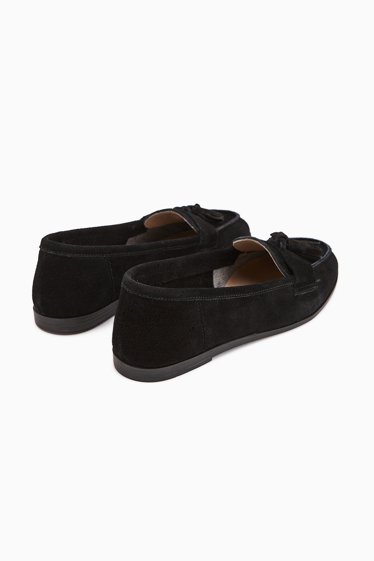 Doris Genuine Leather – Black Suede Tassel Loafer (Women)