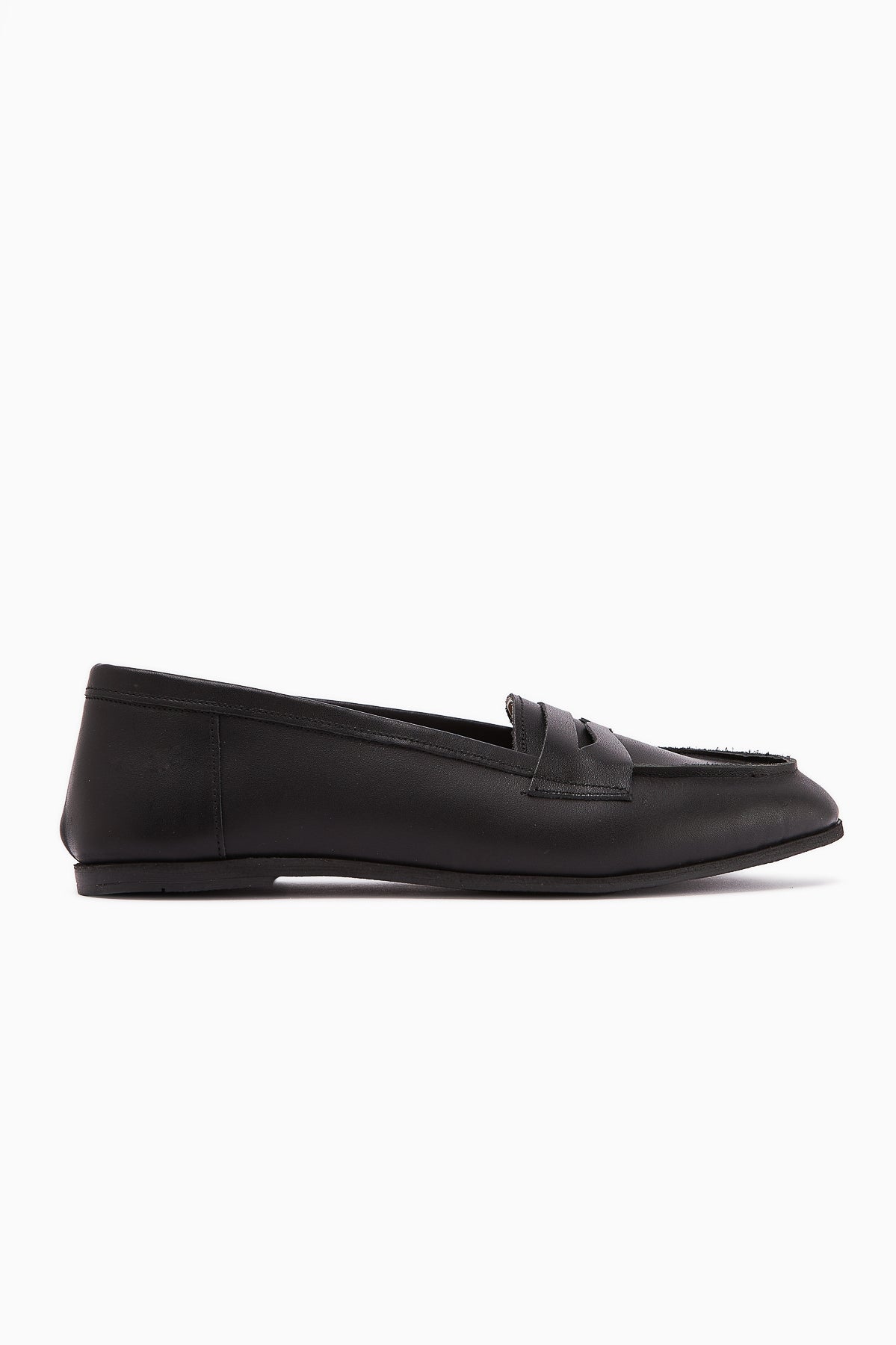 Solina Genuine Leather – Black Casual Loafer (Women)