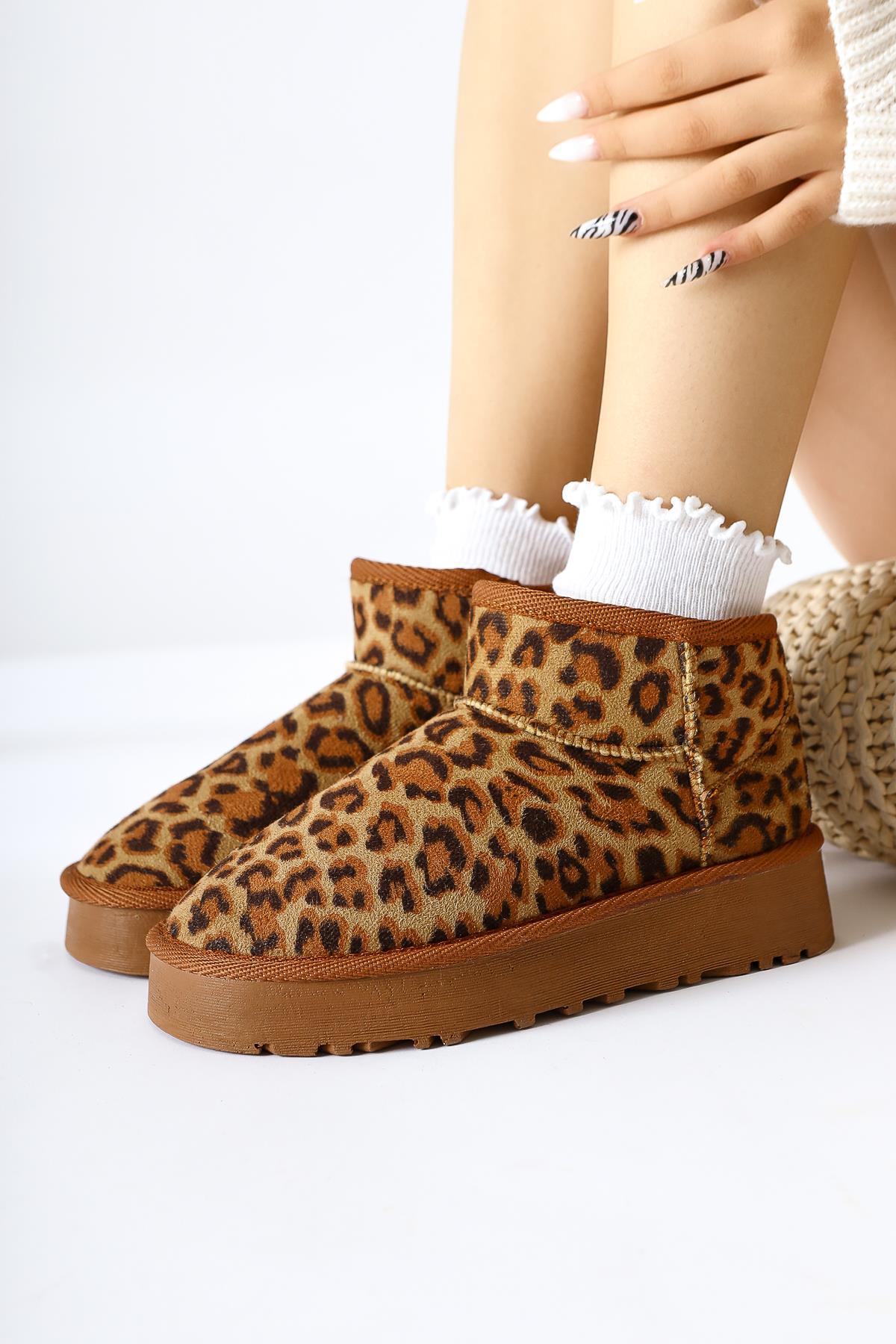 Lilly-Anne – Brown Suede Fur-Lined Short Boot (Women)