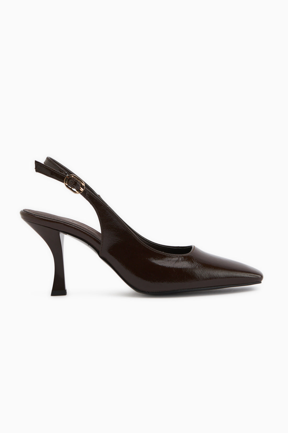 Senja Brown Square Toe Women’s Heeled Shoes