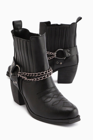 Deana Embroidered Black Women's Western Boot