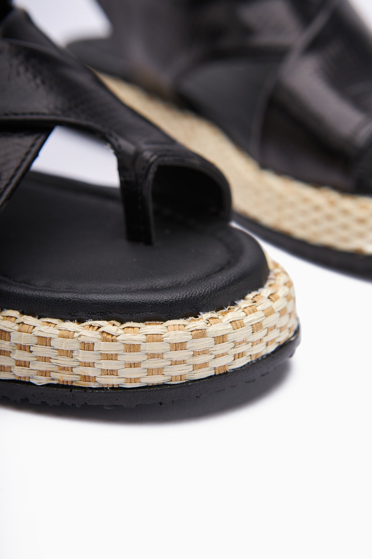 Kani Black Thong Women's Sandals