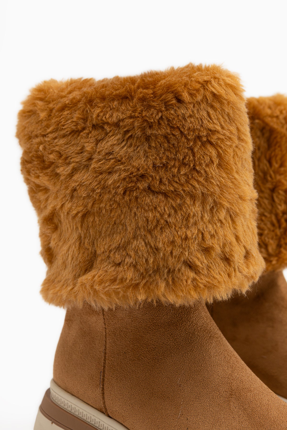Edna Taba Süet Kürk Detaylı Kadın Çizme
