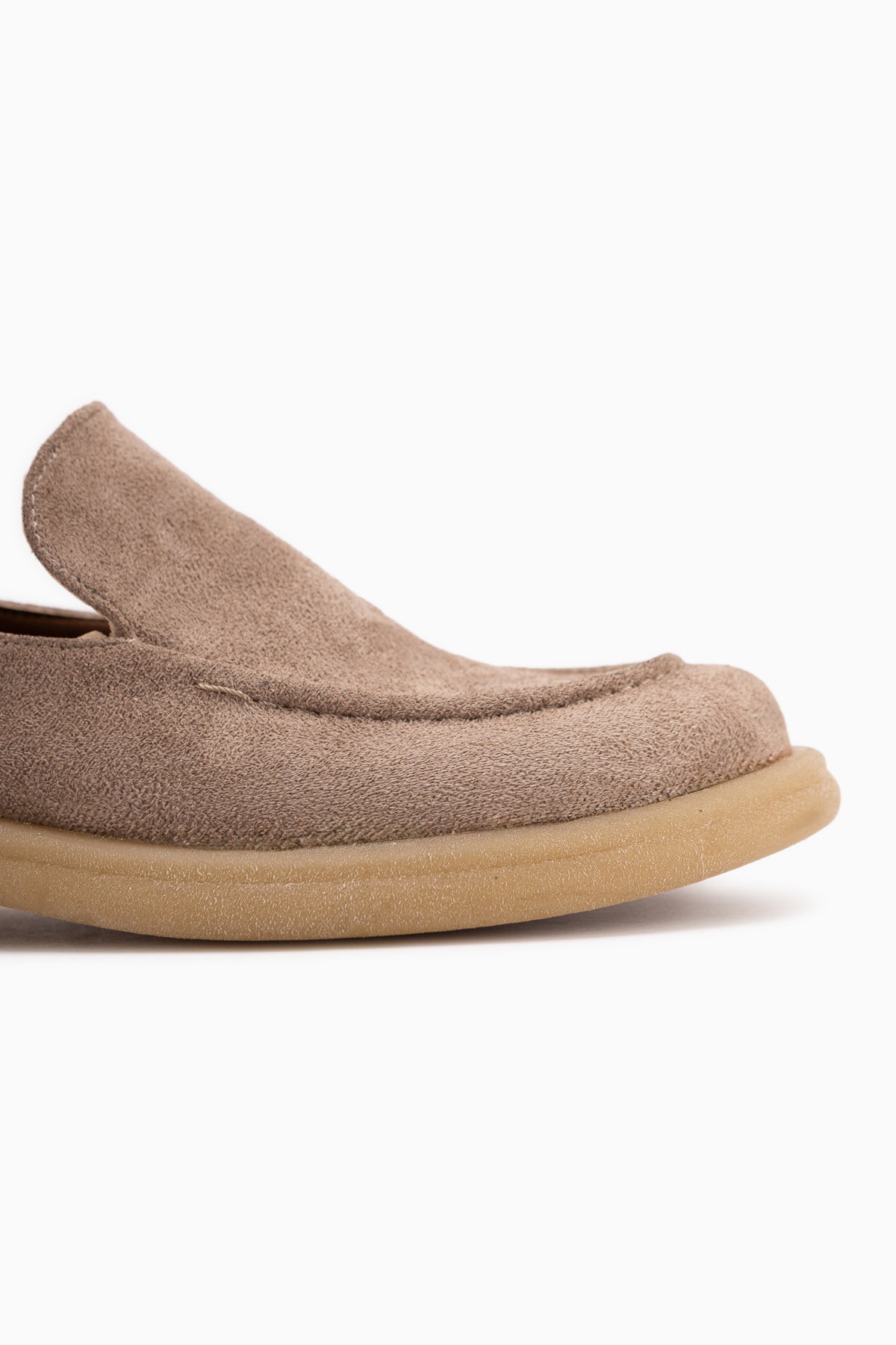 Greta Gray Suede Thick Sole Women’s Loafer