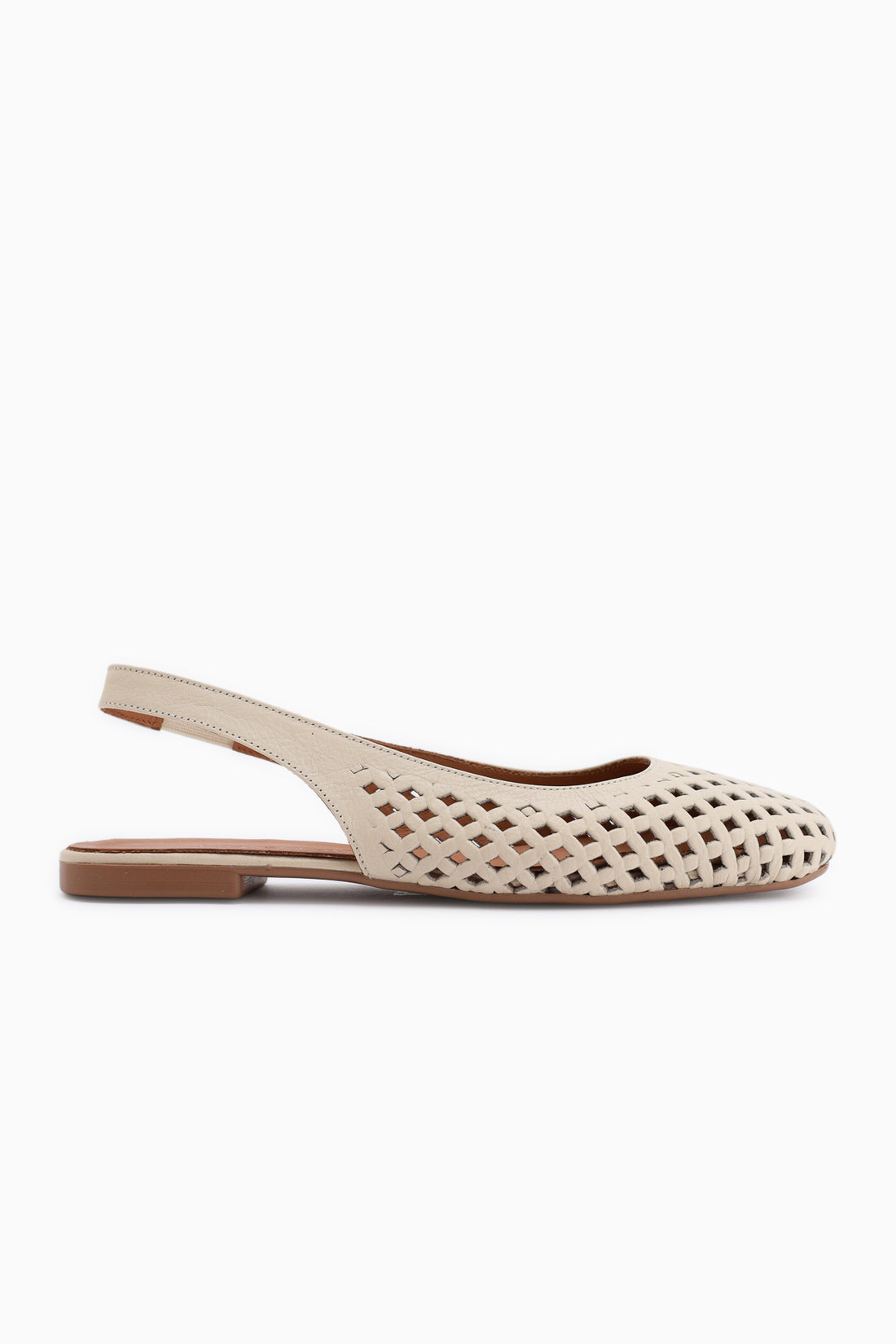 Monalis Genuine Leather Beige Elastic Women’s Sandal