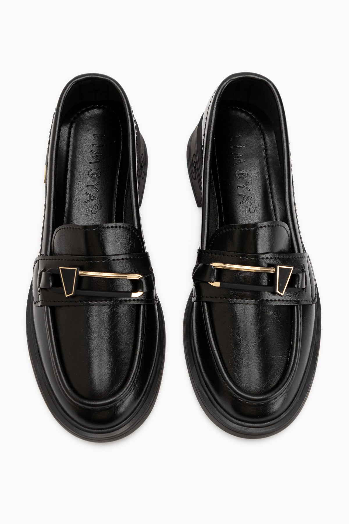 Emilia Black Buckled Women’s Loafer Daily Shoes