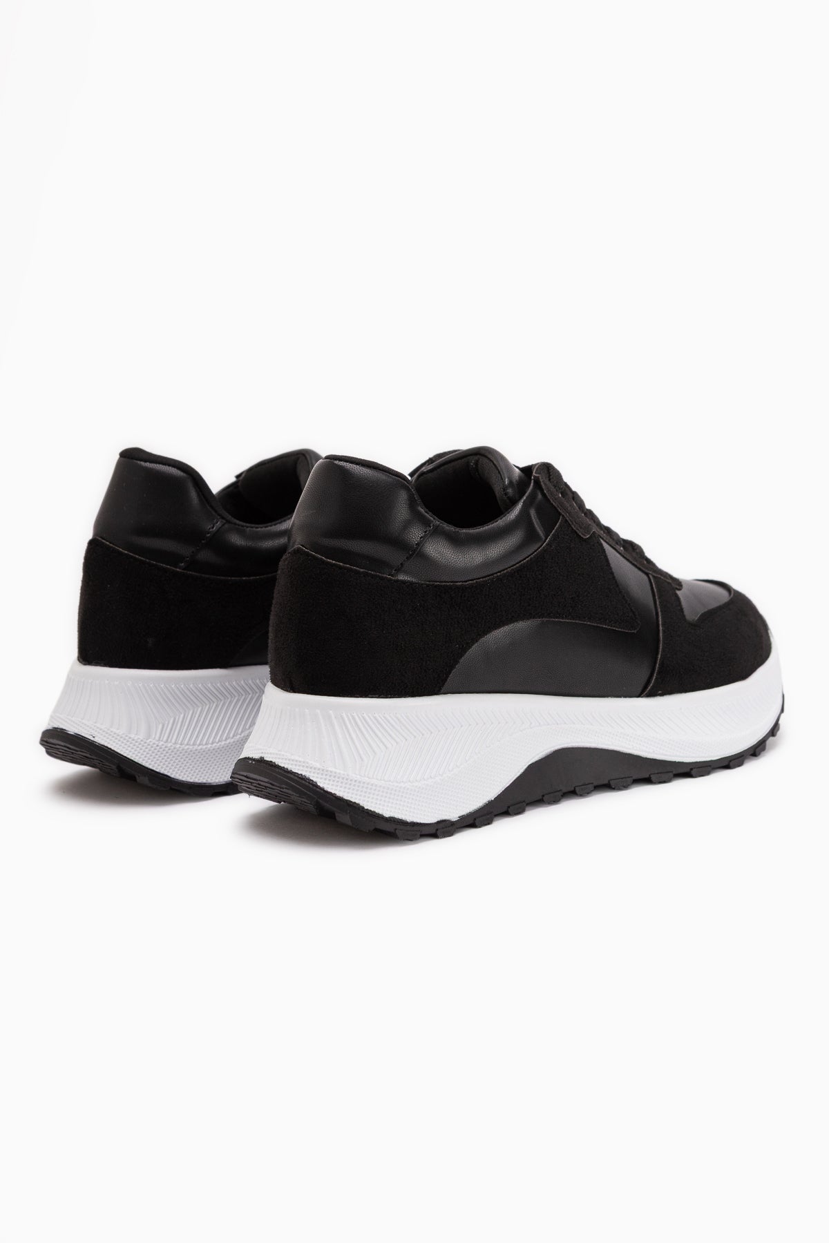 Jolina Black Suede Detailed Women’s Sneakers