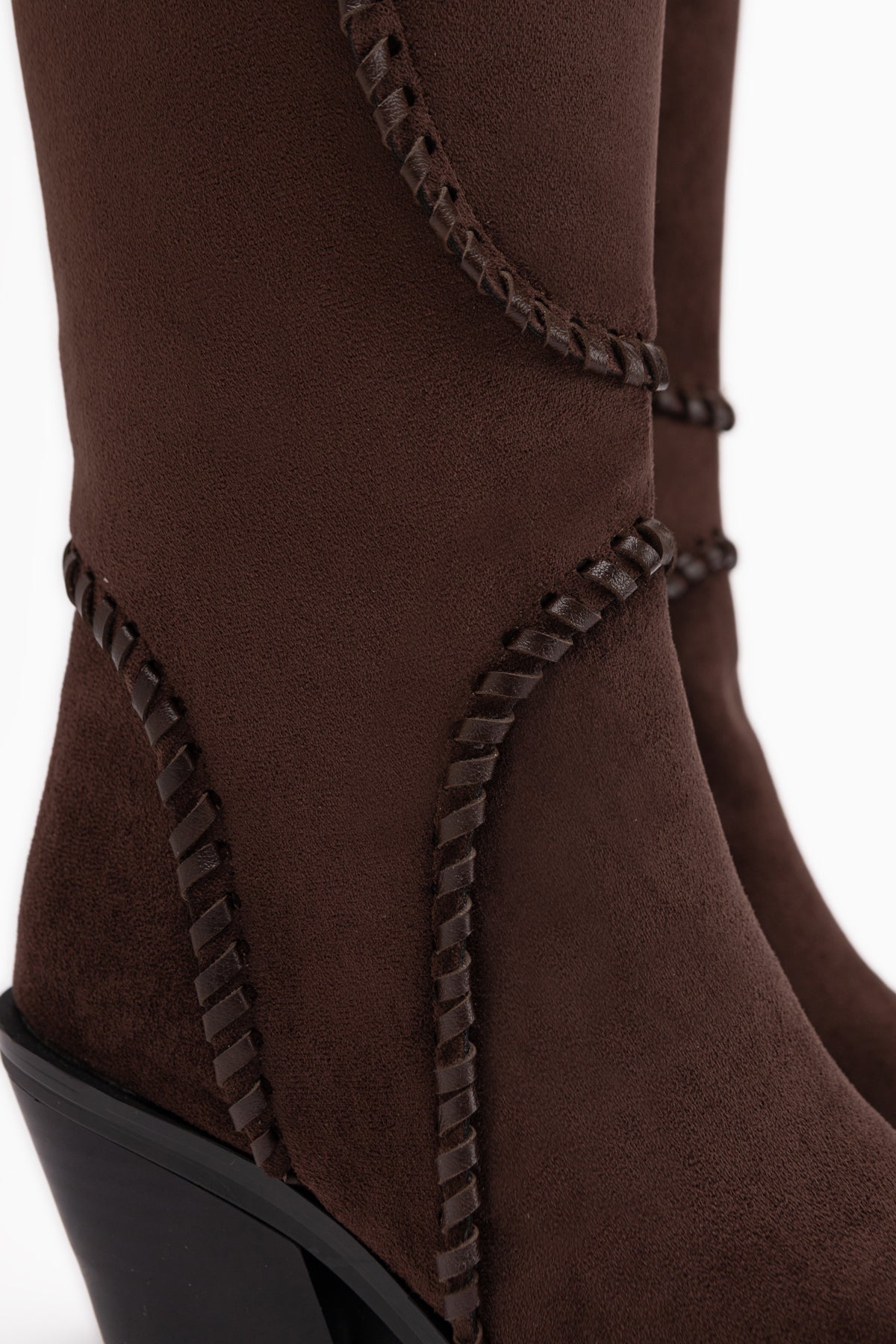 Gertie Brown Suede Stitch Detailed Women’s Boots