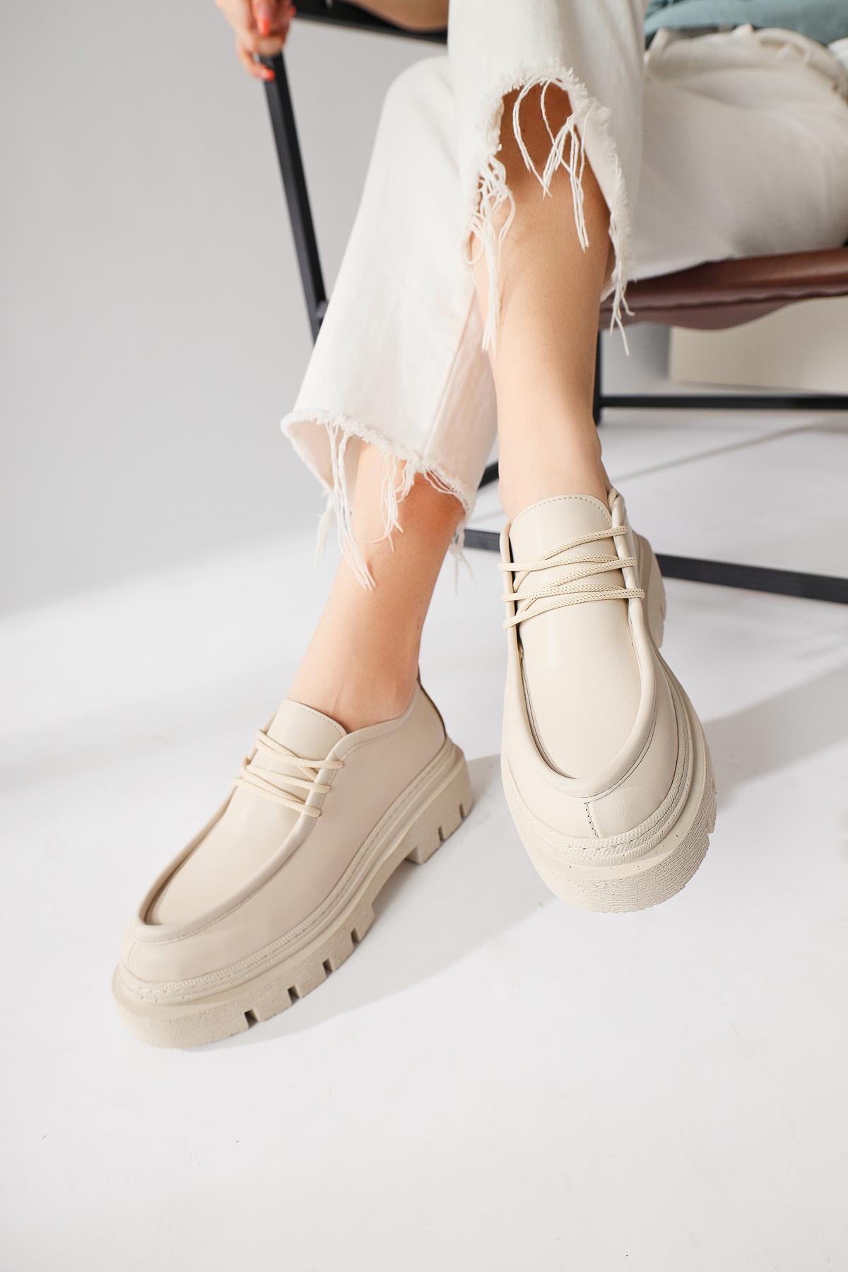 Henrica – Nude Thick-Sole Loafer (Women)