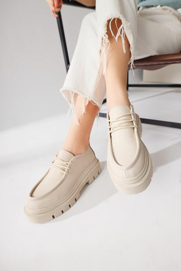 Henrica – Nude Thick-Sole Loafer (Women)
