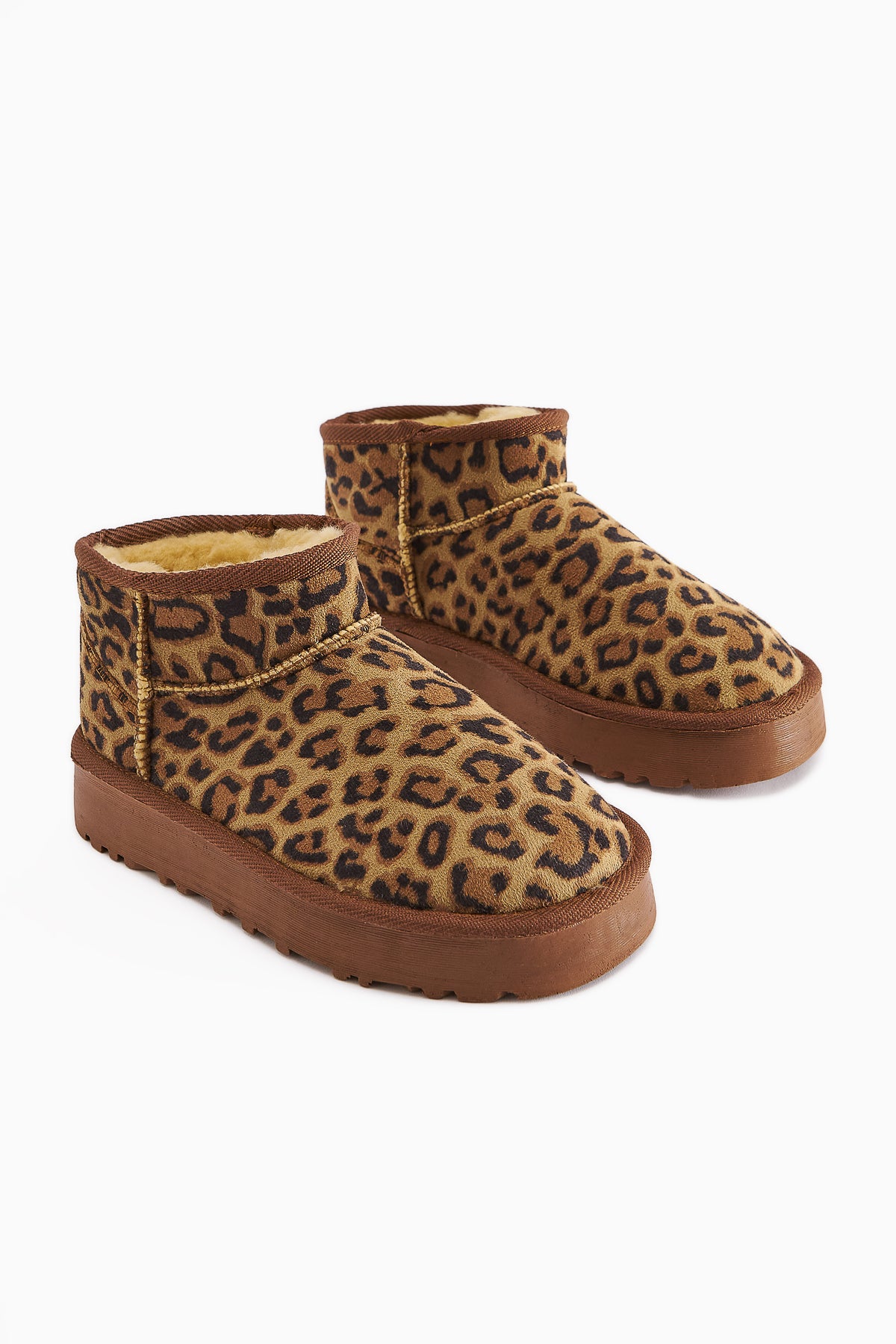 Lilly-Anne Brown Suede Fur Lined Short Women’s Boots