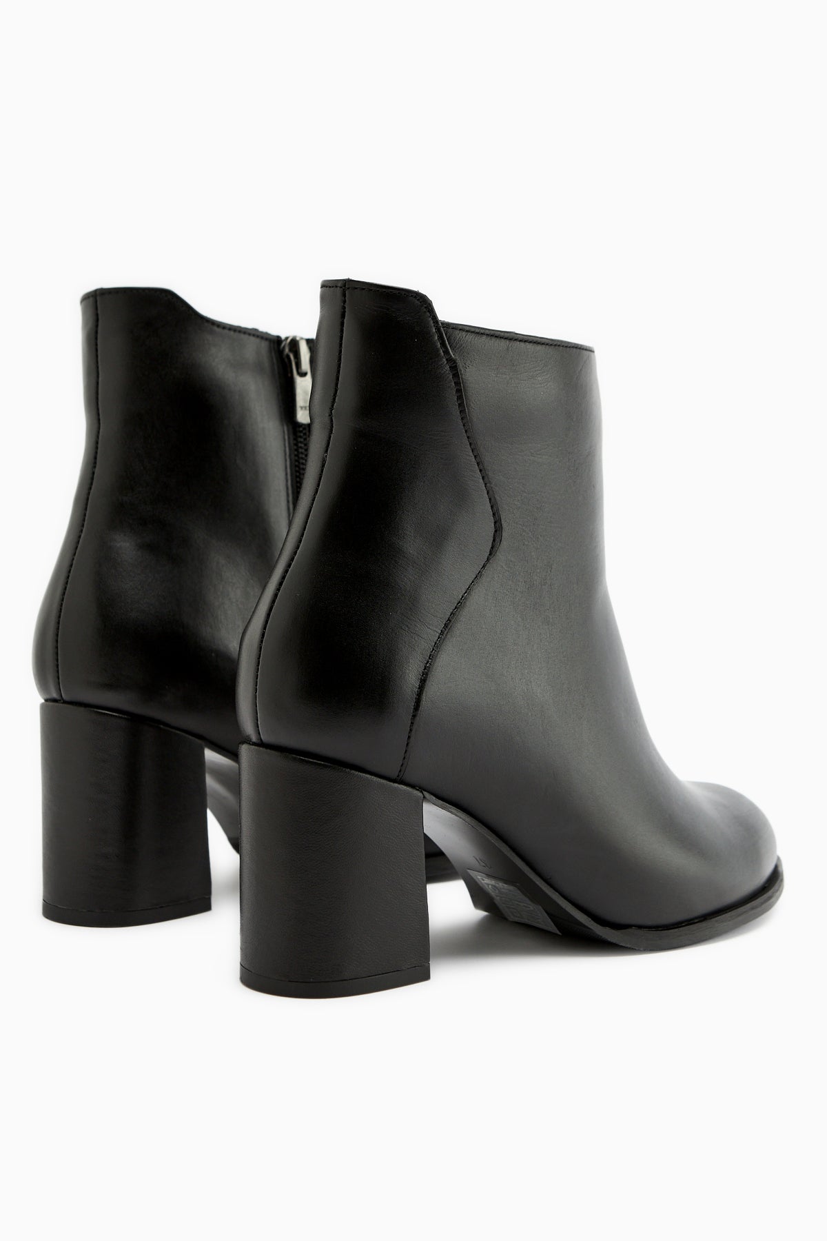 Eliza – Black Genuine Leather Heeled Boot (Women)