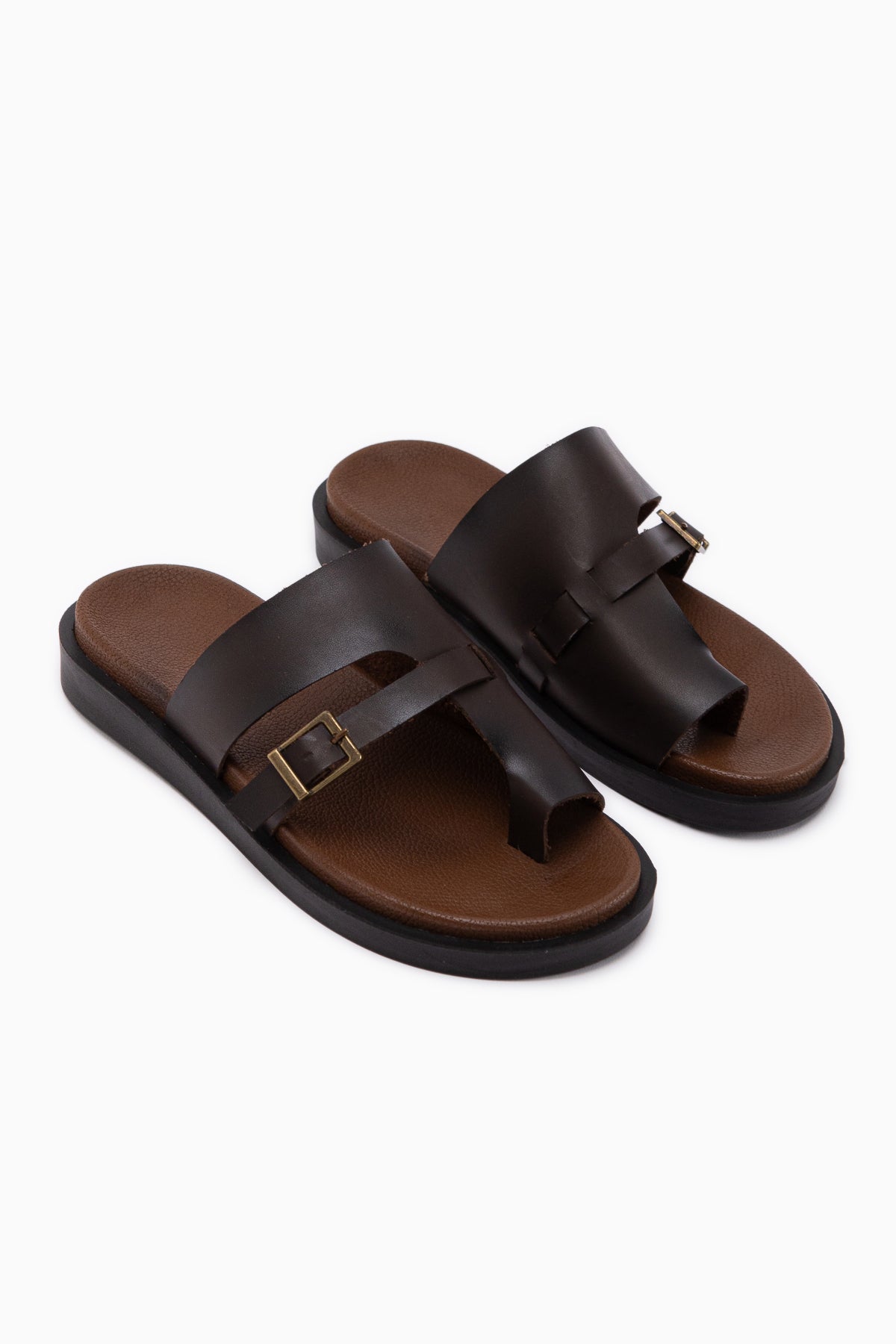 Enisa Brown Thong Women’s Slippers