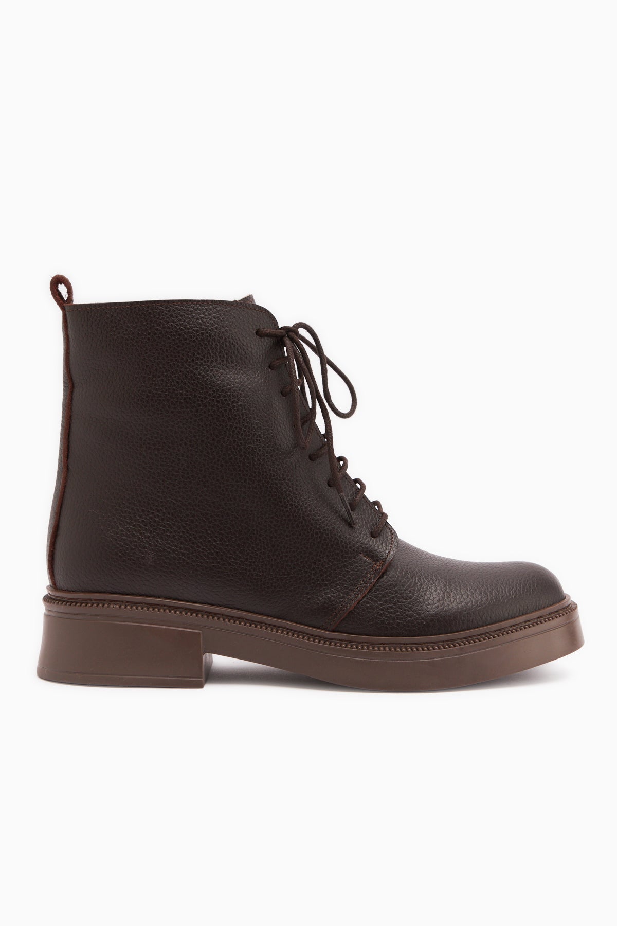 Karol – Genuine Leather Brown Lace-Up Boot (Women)