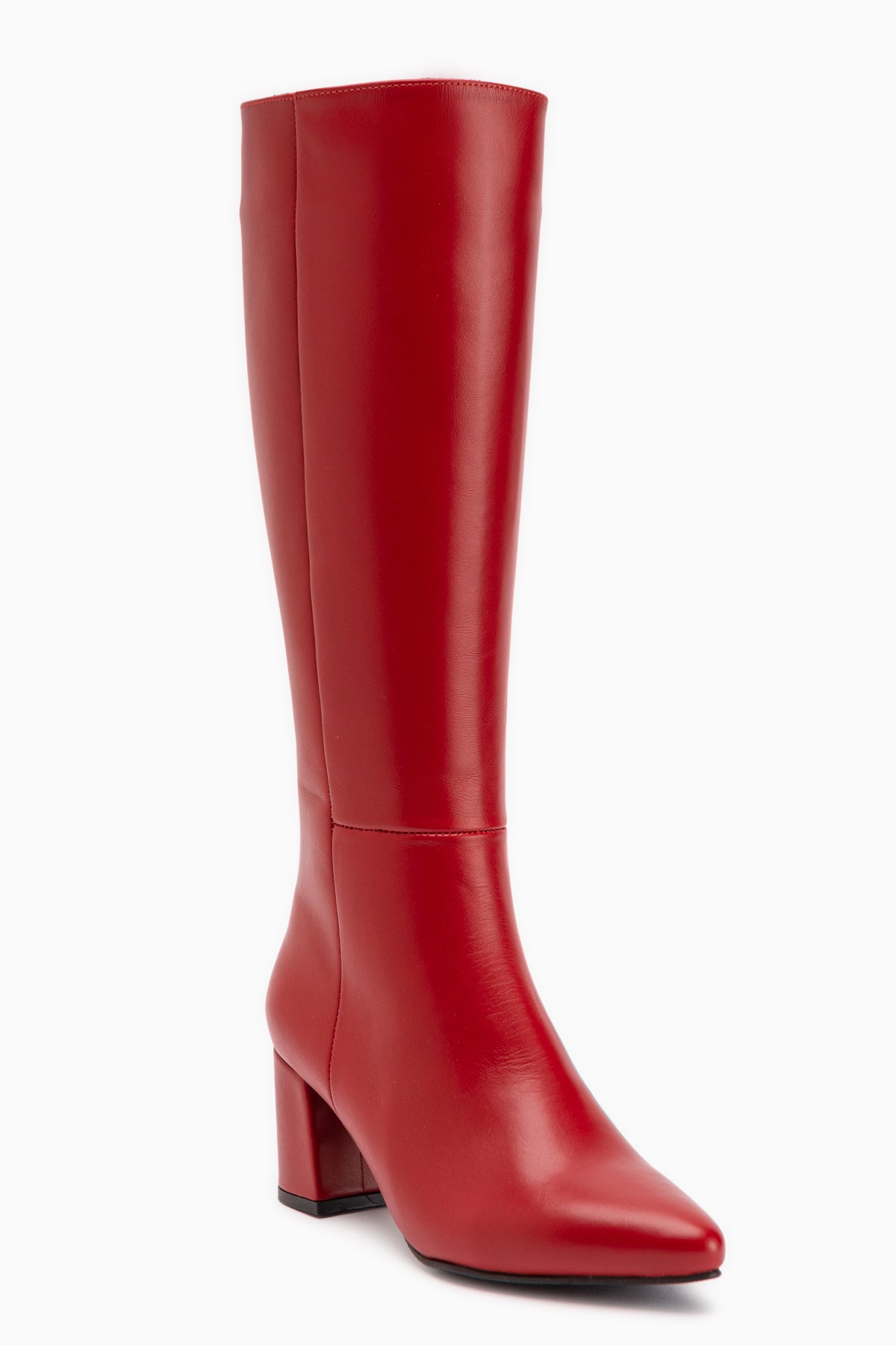Velma Genuine Leather Red Heeled Women’s Boots