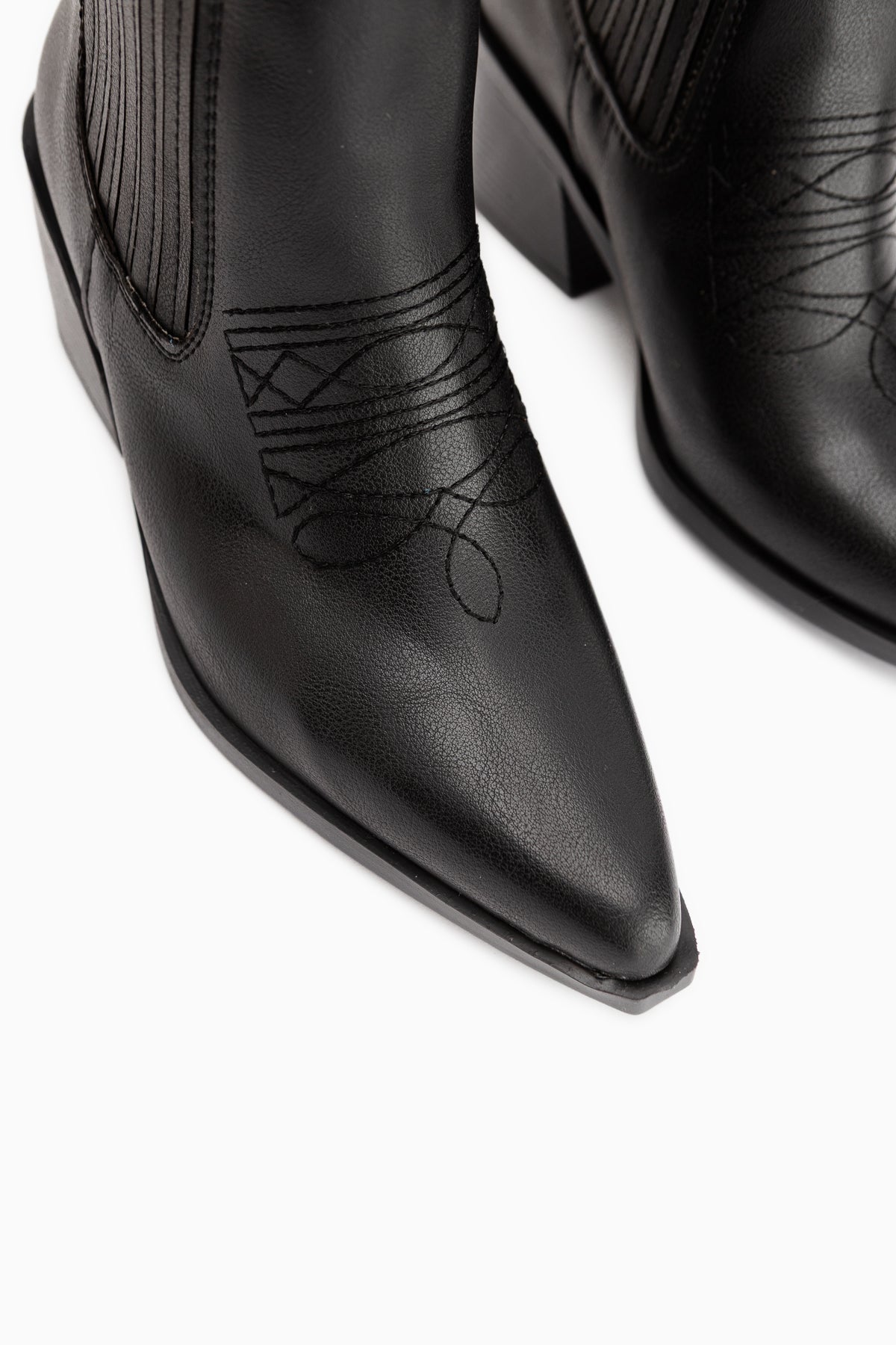 Elvia Black Elastic Women’s Boots