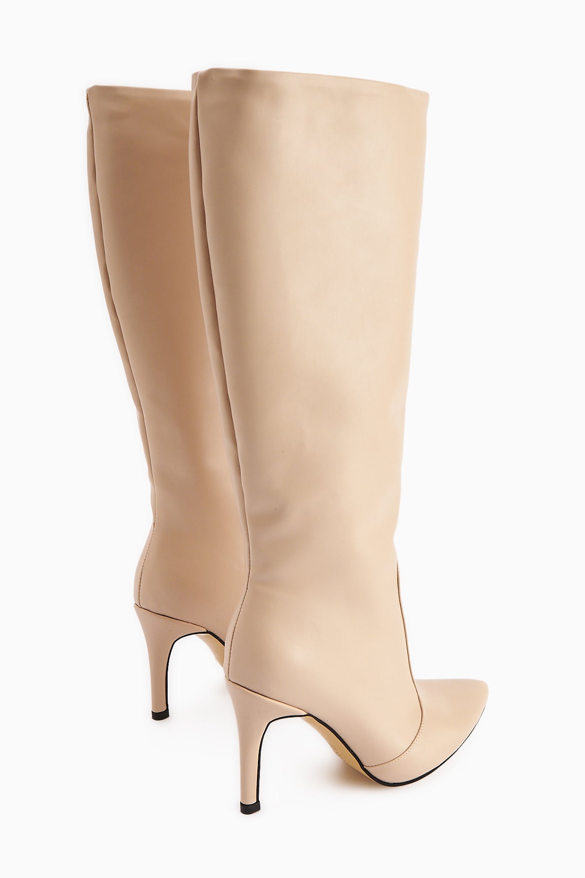 Lucine Nud Pointed Toe Slim Heeled Ankle Boots