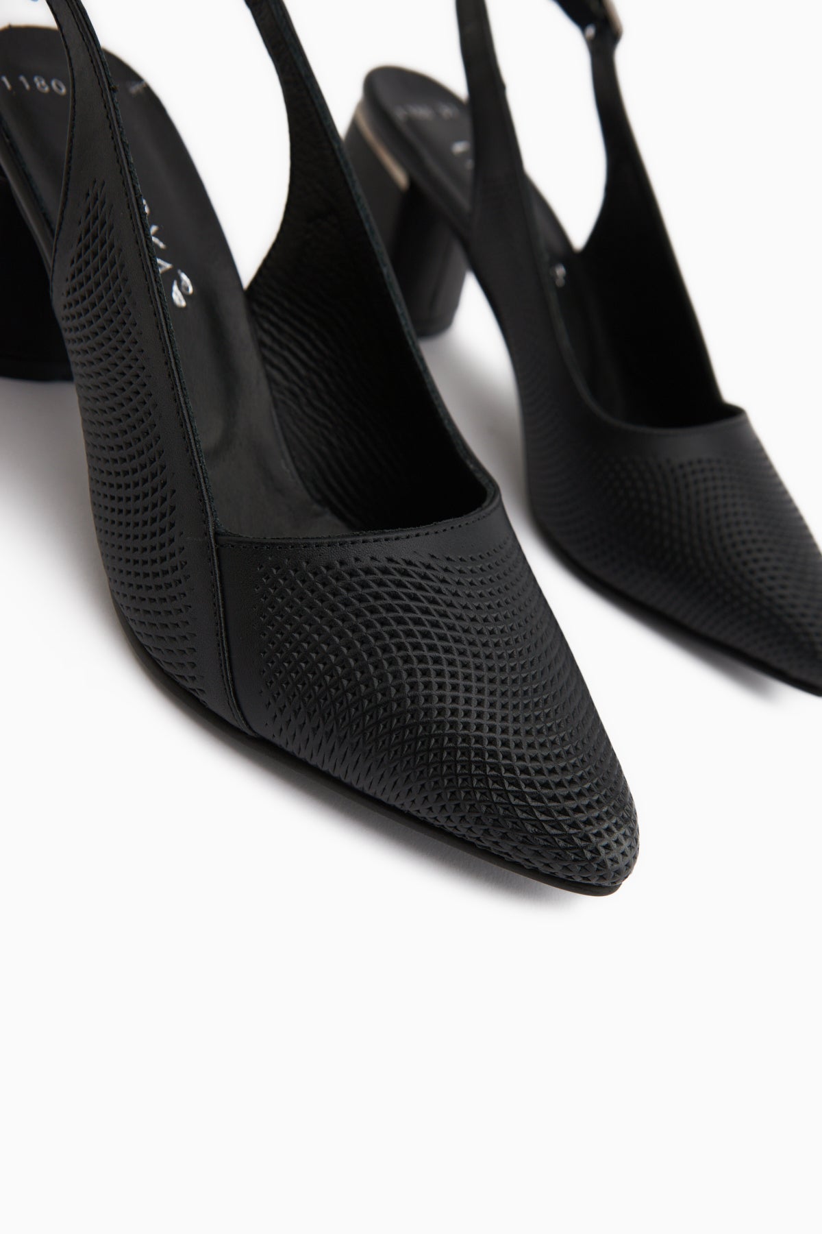 Donia Genuine Leather Black Heeled Women’s Sandal