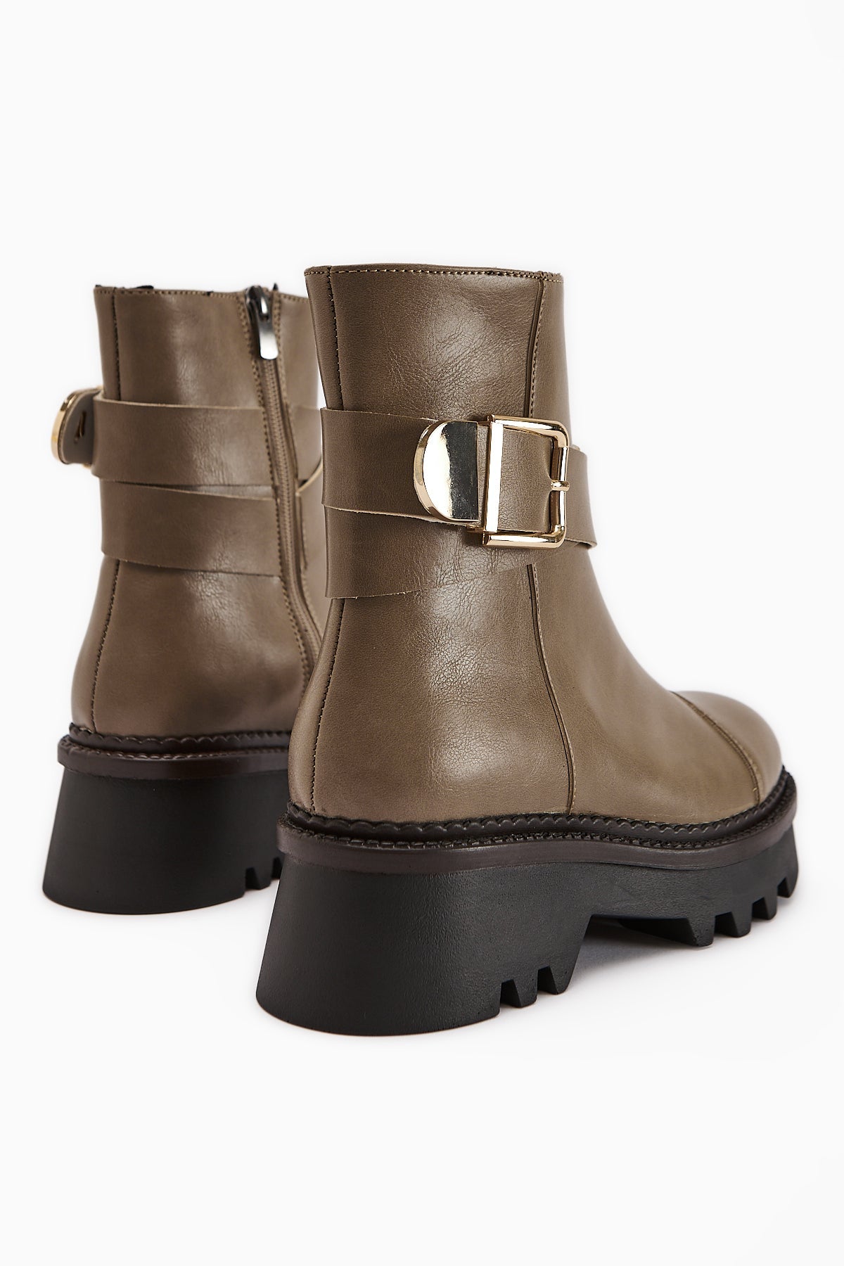 Cristin – Taupe Platform Boot (Women)