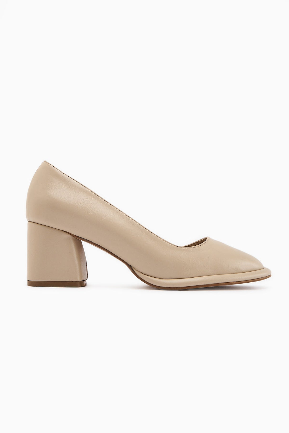 Saina – Beige Platform Heeled Shoe (Women)