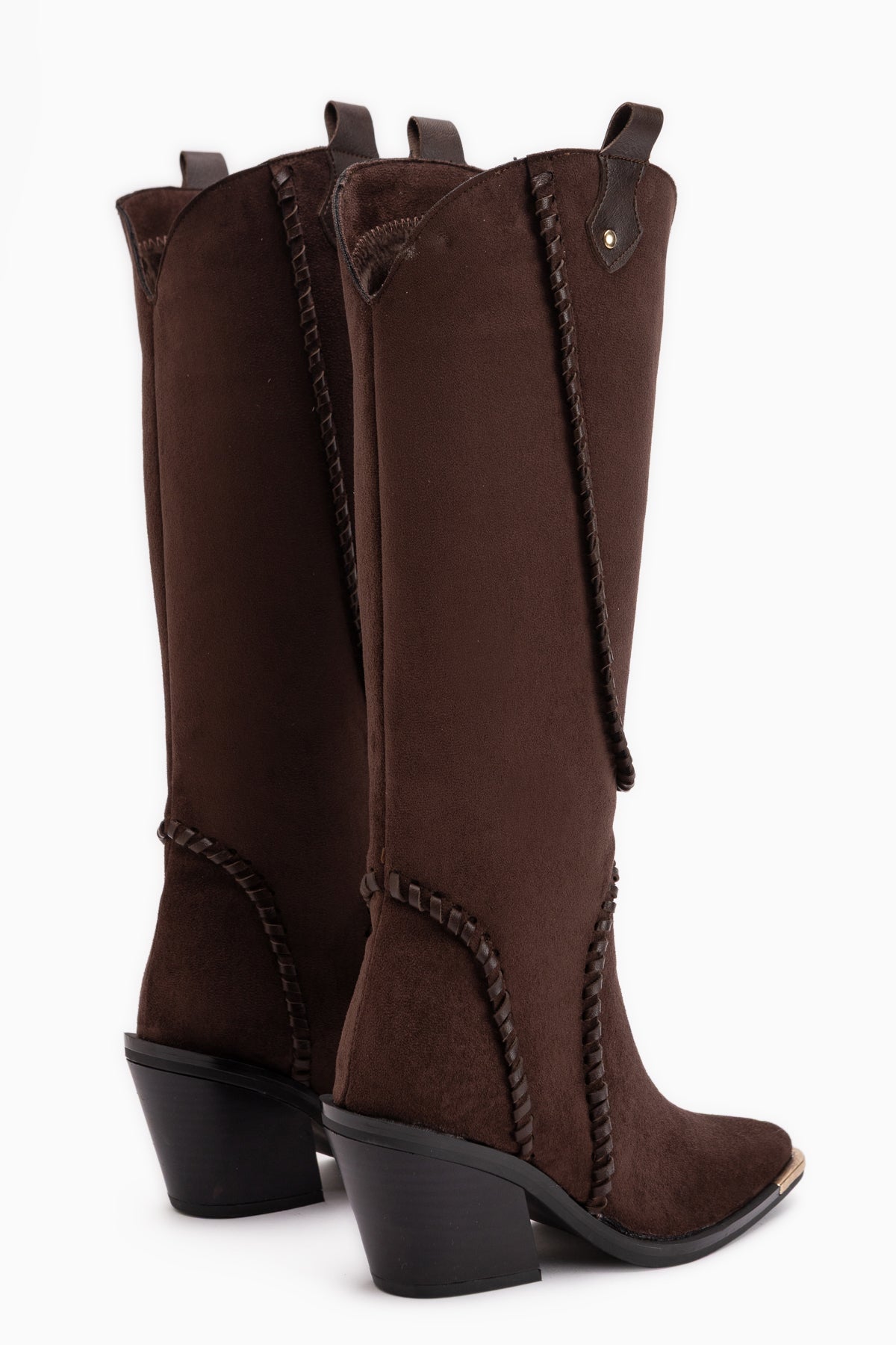 Gertie Brown Suede Stitch Detailed Women’s Boots