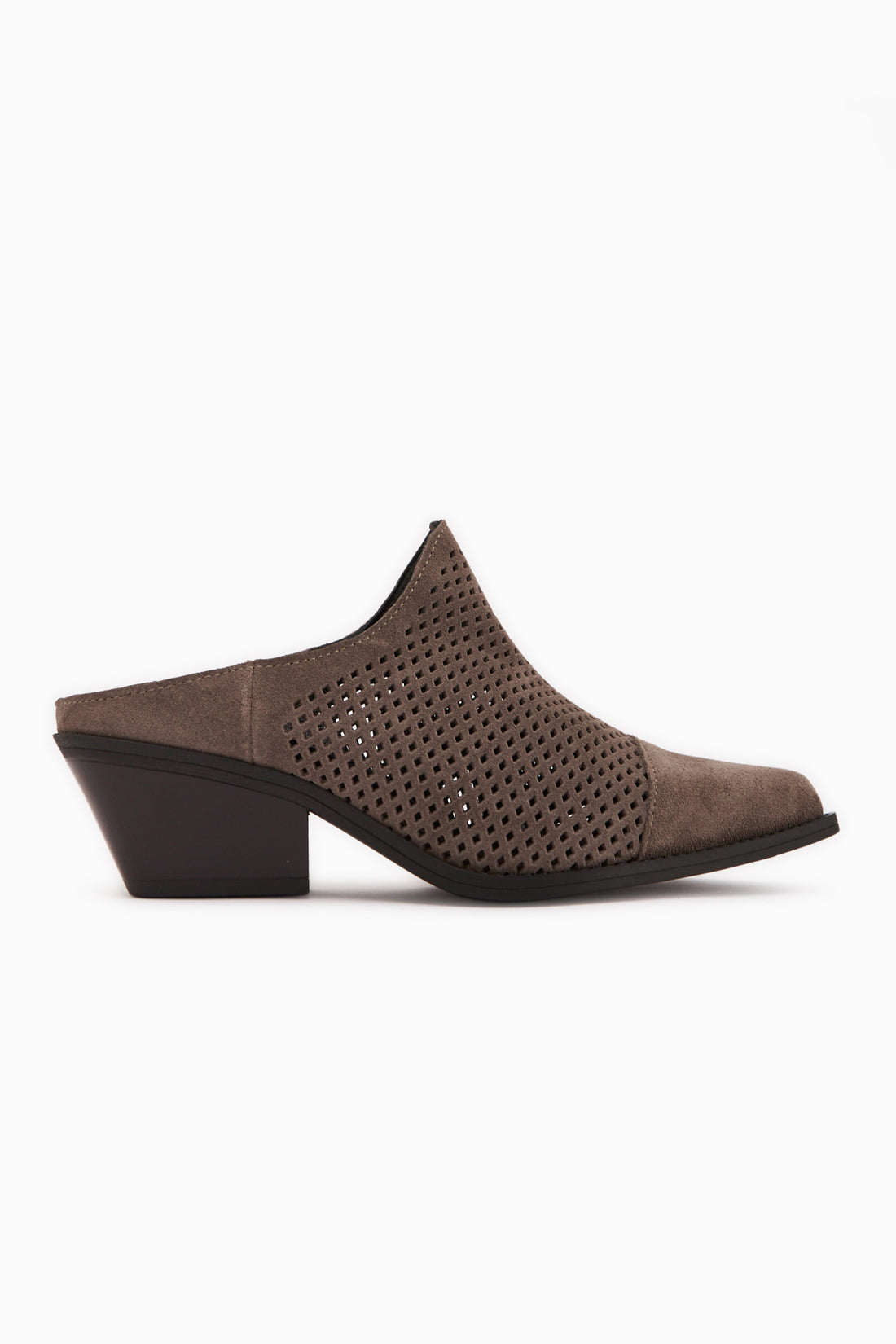 Lamai Genuine Leather Mink Closed Toe Women’s Heeled Slipper